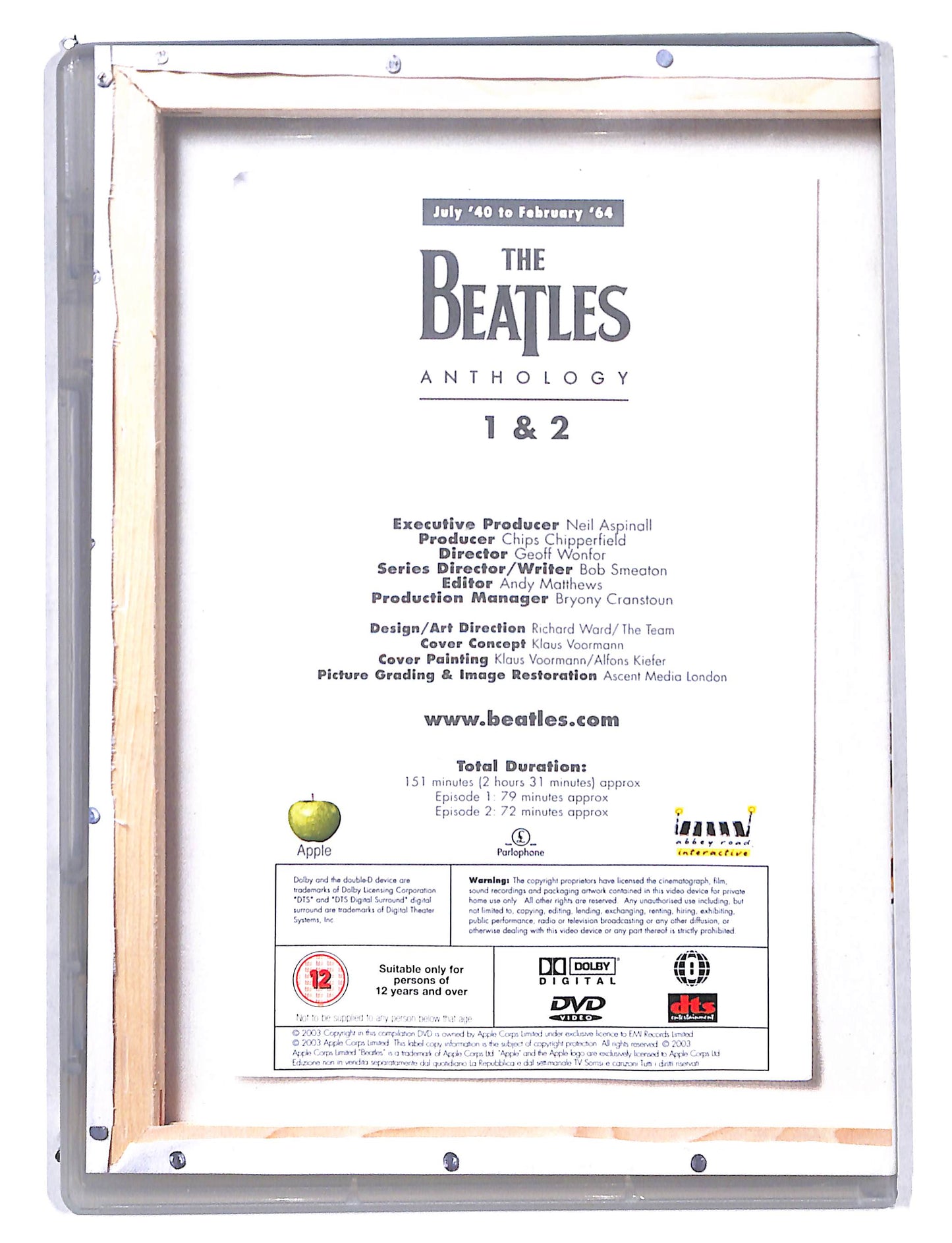 EBOND The Beatles anthology 1 & 2 DVD DB725618