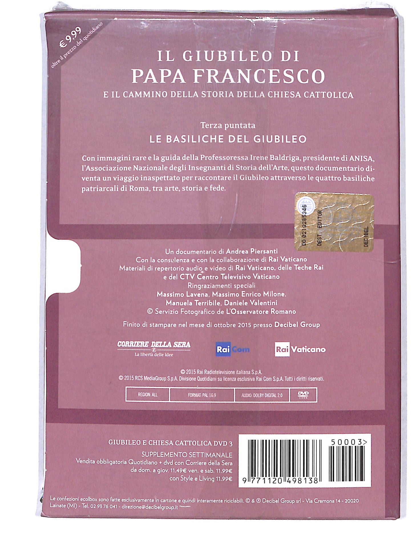 EBOND Il Giubileo di Papa Francesco - le Basiliche del Giubileo DVD DB725622