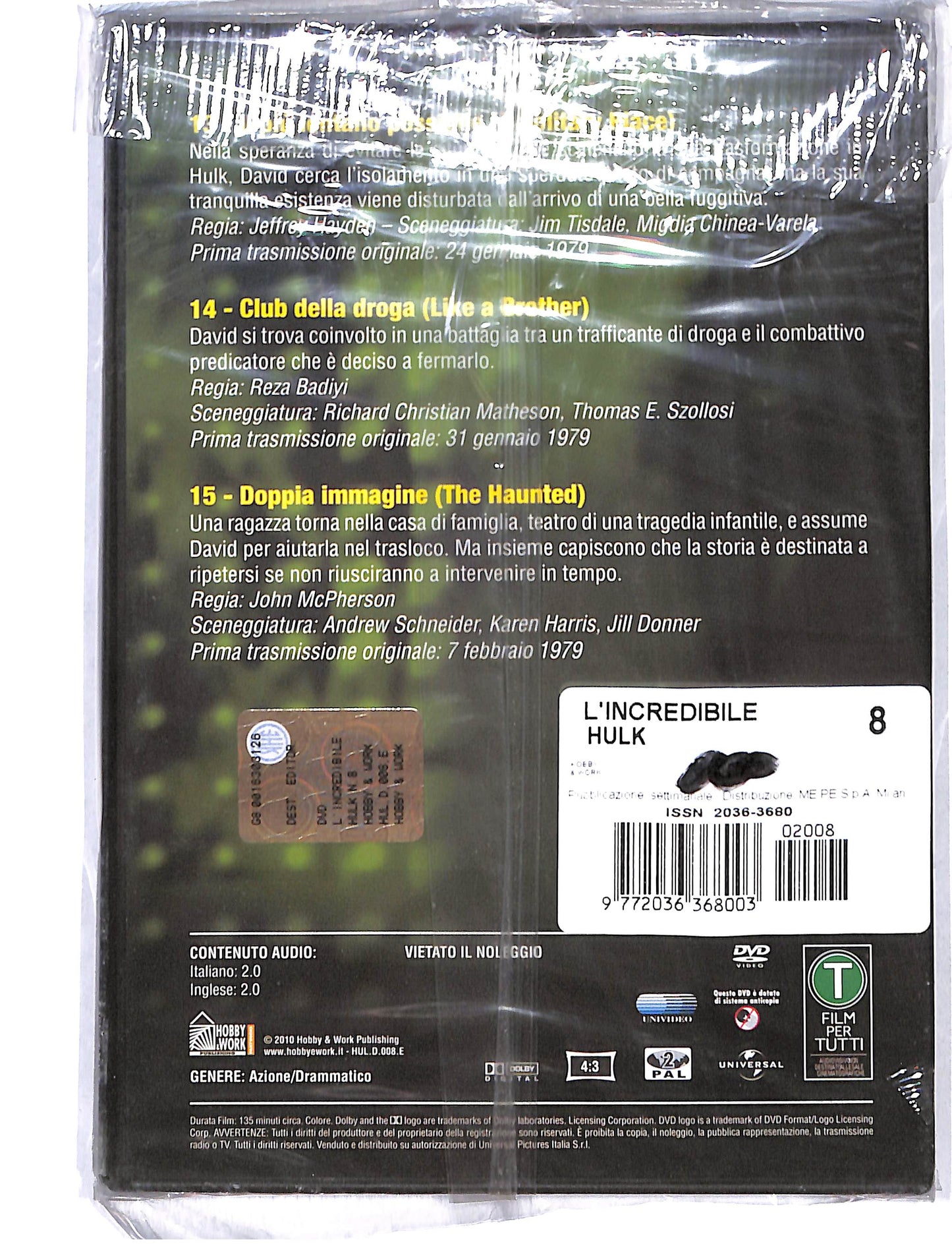 EBOND L'incredibile Hulk stagione 2 episodi 13-15 EDITORIALE DVD DB725625