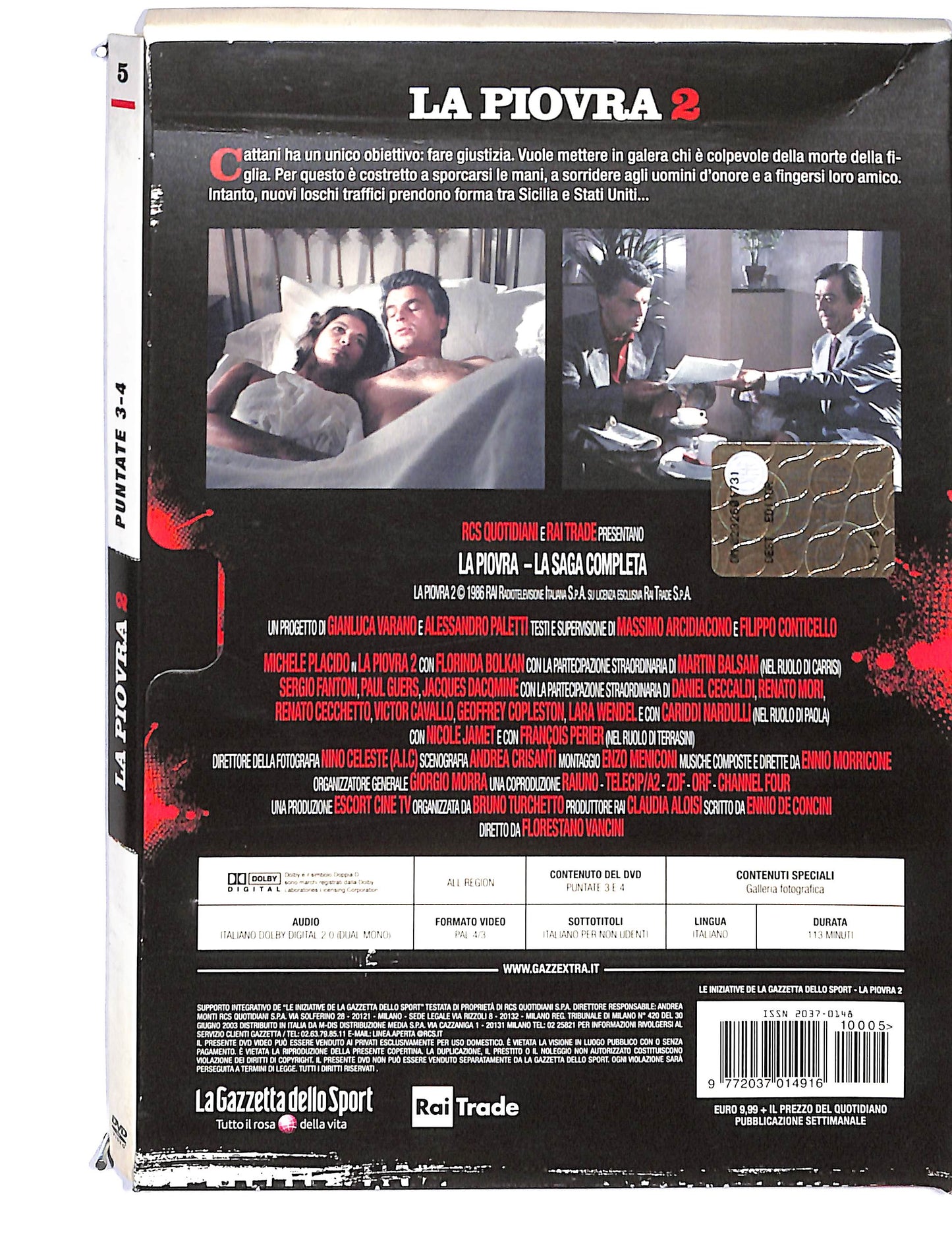 EBOND La piovra 2 puntate 3-4 EDITORIALE DVD DB725641