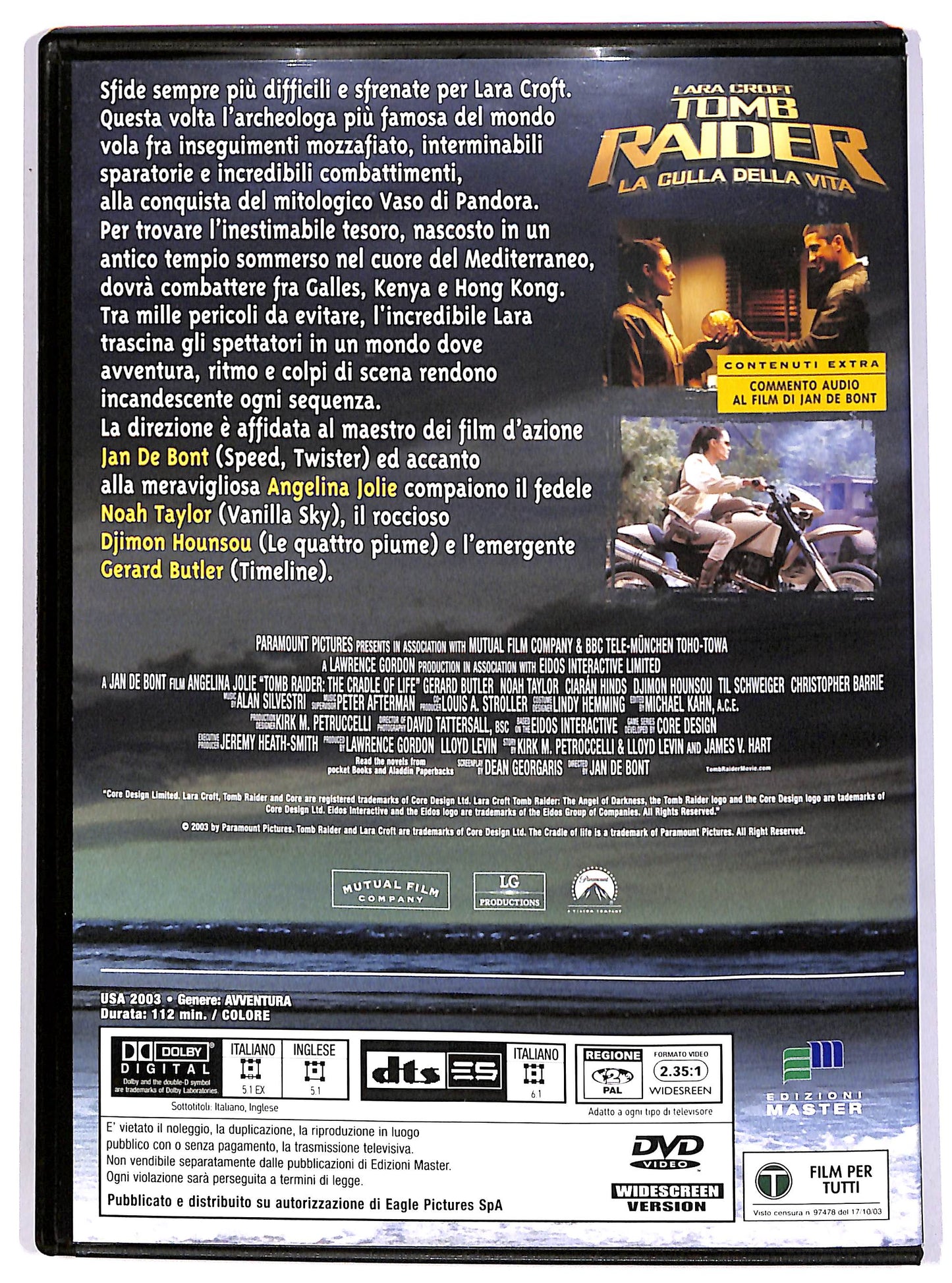 EBOND Tomb Raider - La culla della vita EDITORIALE DVD DB725717