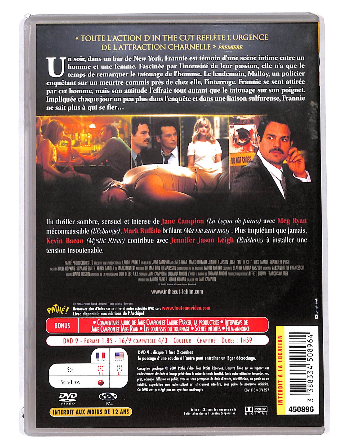 EBOND In the Cut - Edizione Francia DVD DB725944