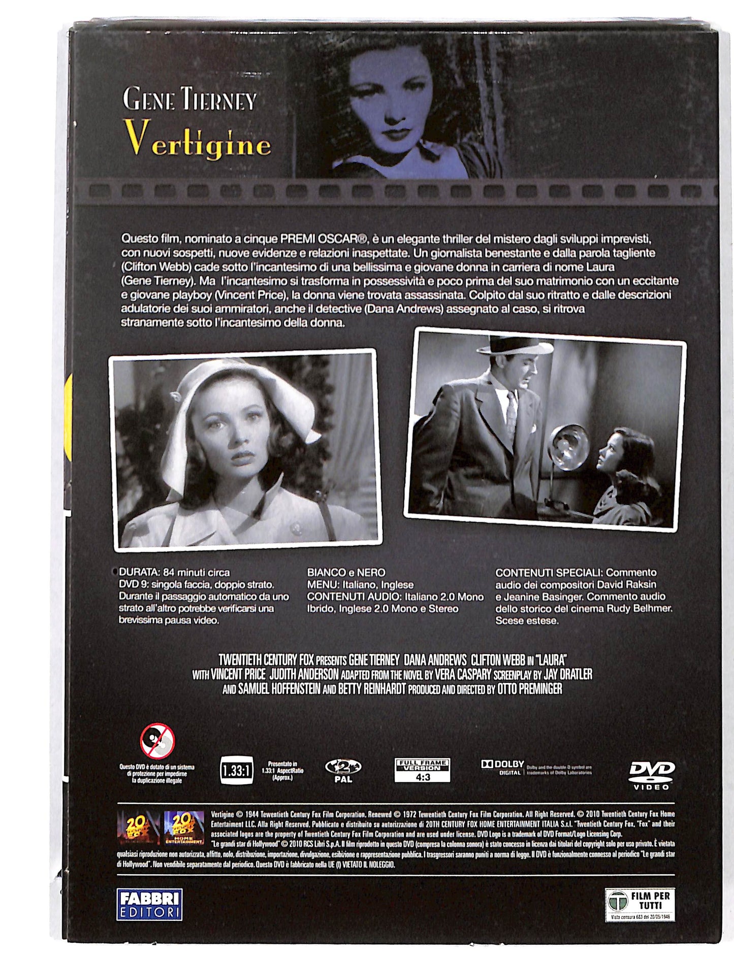 EBOND La Grandi star di Holliwood - Vertigine EDITORIALE DVD DB726157