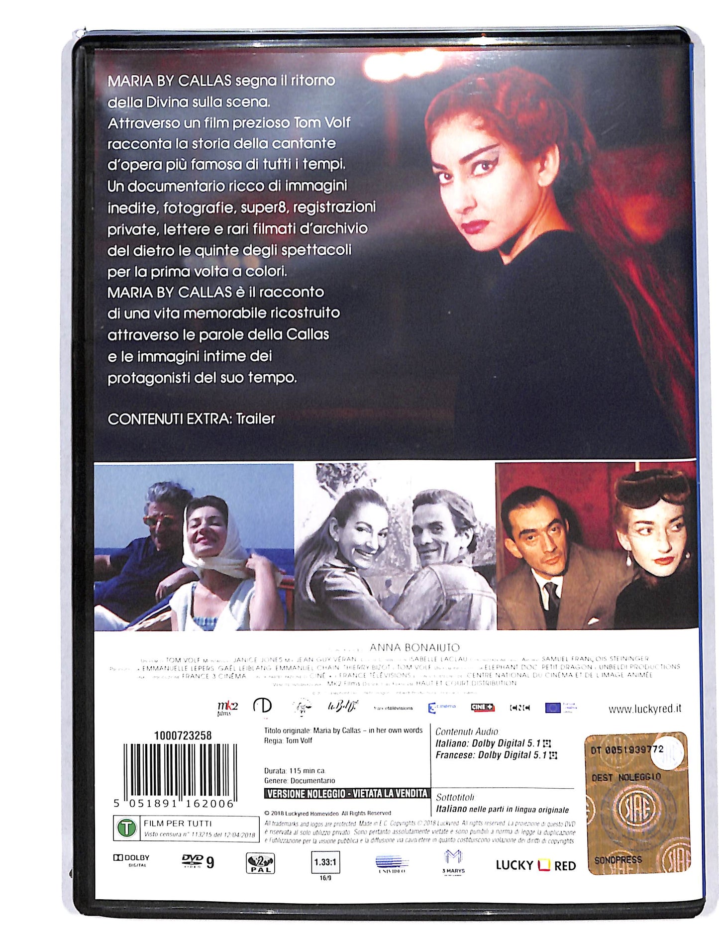 EBOND Maria Callas NOLEGGIO DVD DB727808