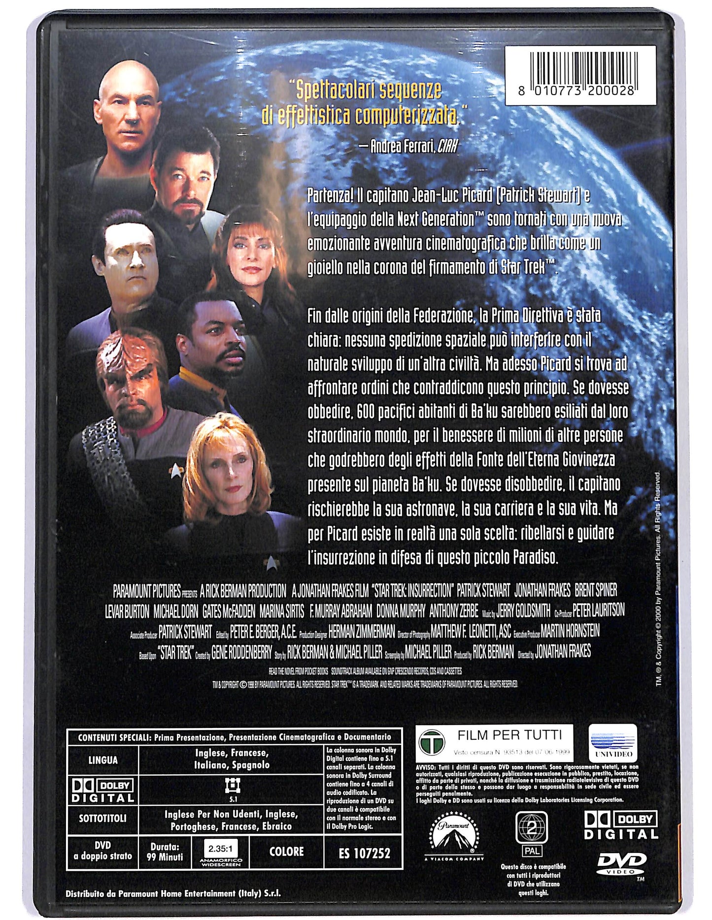 EBOND Star Trek L'insurrezione DVD DB727817