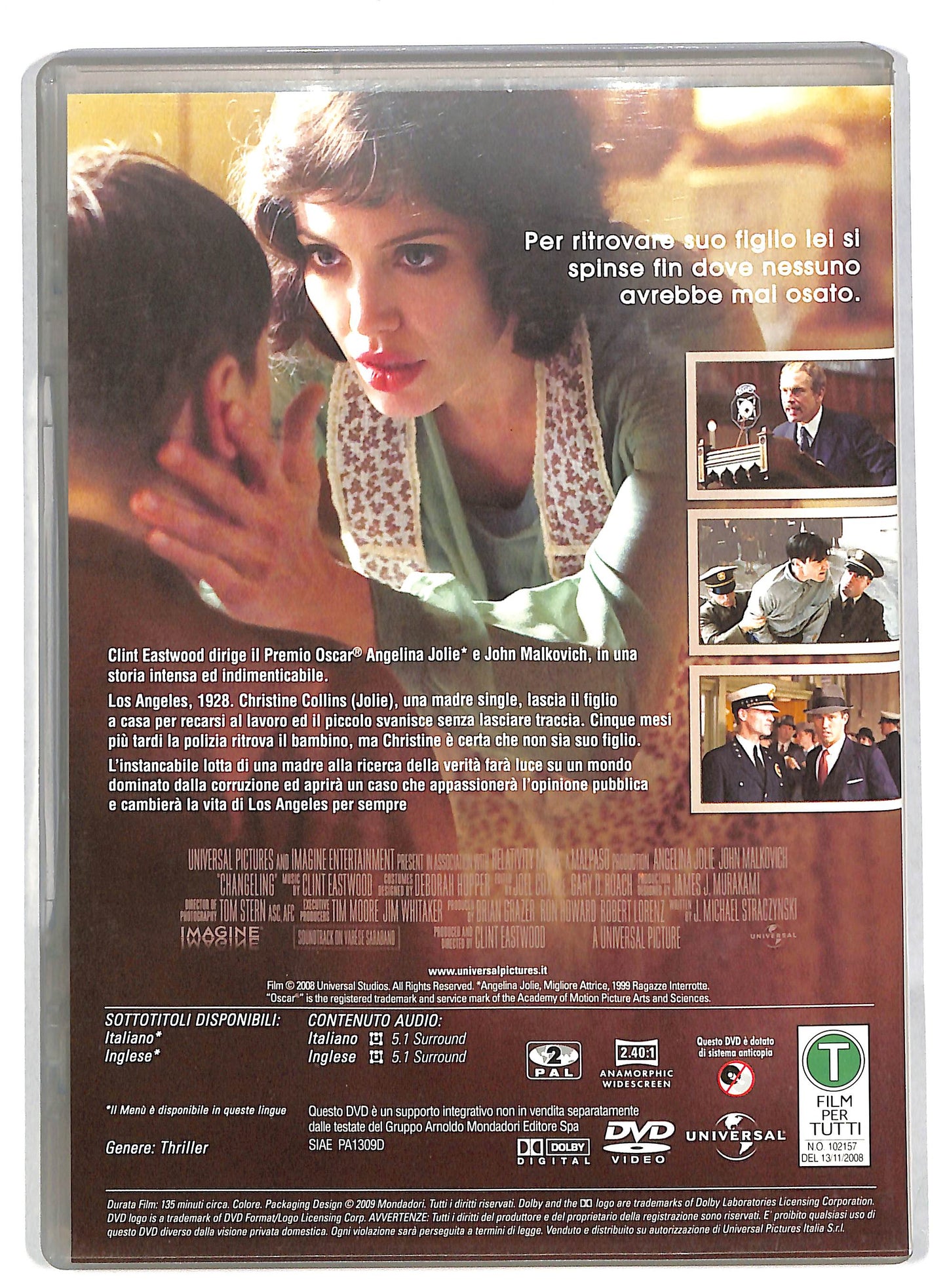 EBOND Changeling una storia vera EDITORIALE DVD DB727866