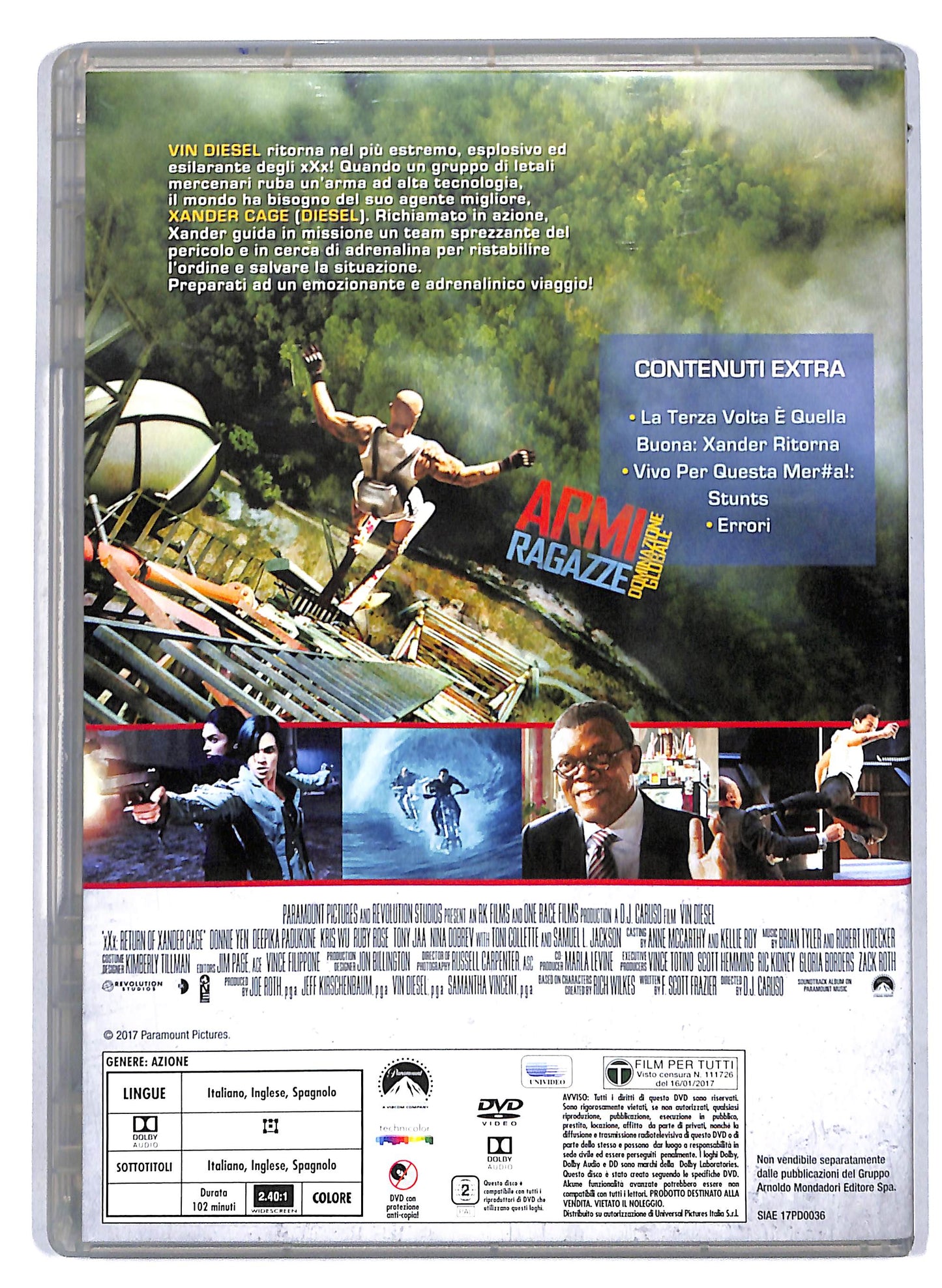 EBOND xXx - Il ritorno di Xander Cage EDITORIALE DVD DB728409