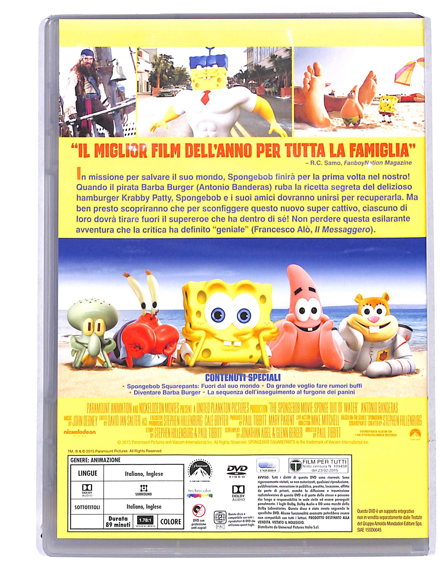 EBOND Spongebob fuori dall'acqua EDITORIALE DVD DB728427