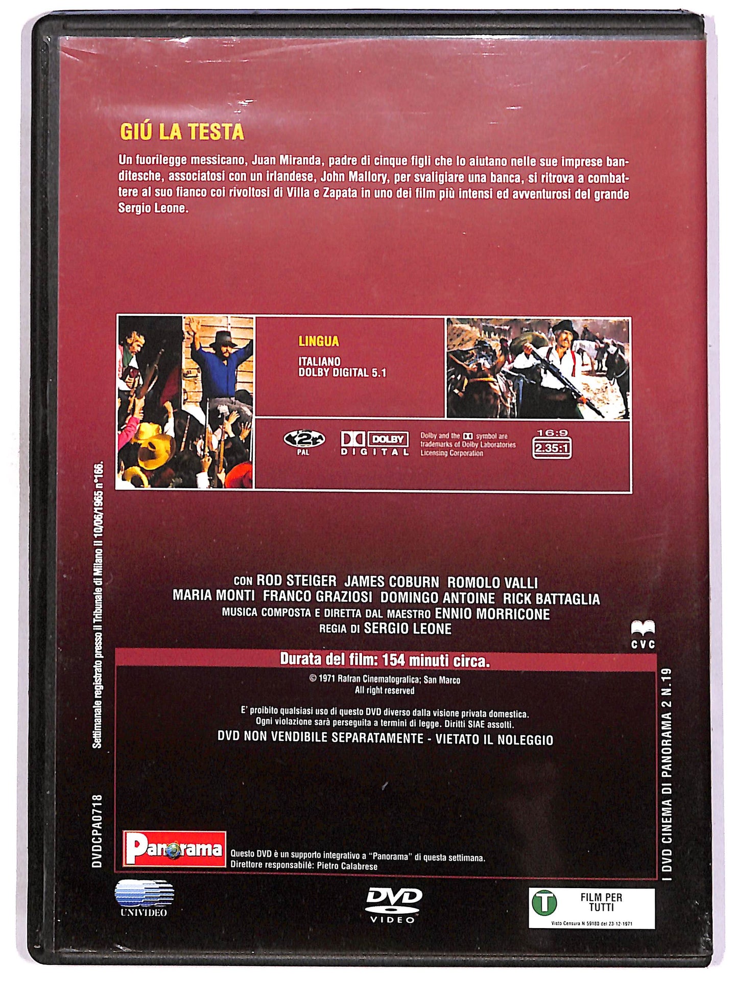EBOND Giu la testa EDITORIALE DVD DB728824