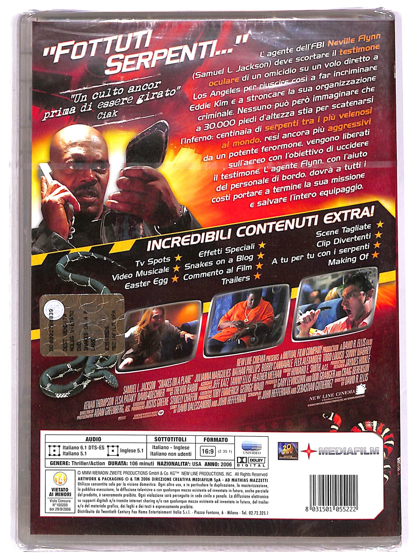 EBOND Snakes on a Plane EDIZIONE SPECIALE DVD DB729158