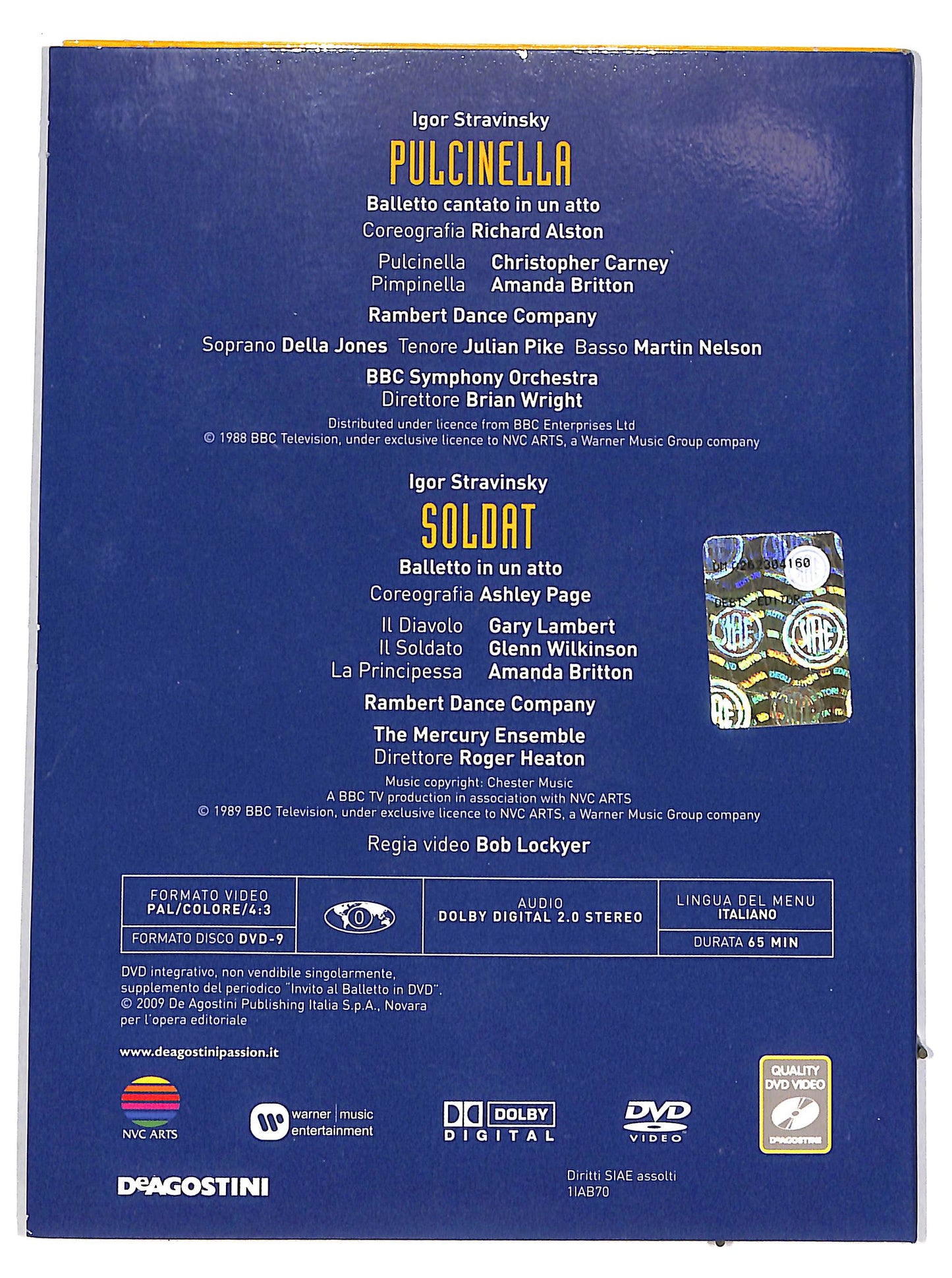 EBOND Invito al Balletto in 70 Pulcinella/Soldat EDITORIALE DVD DB729943