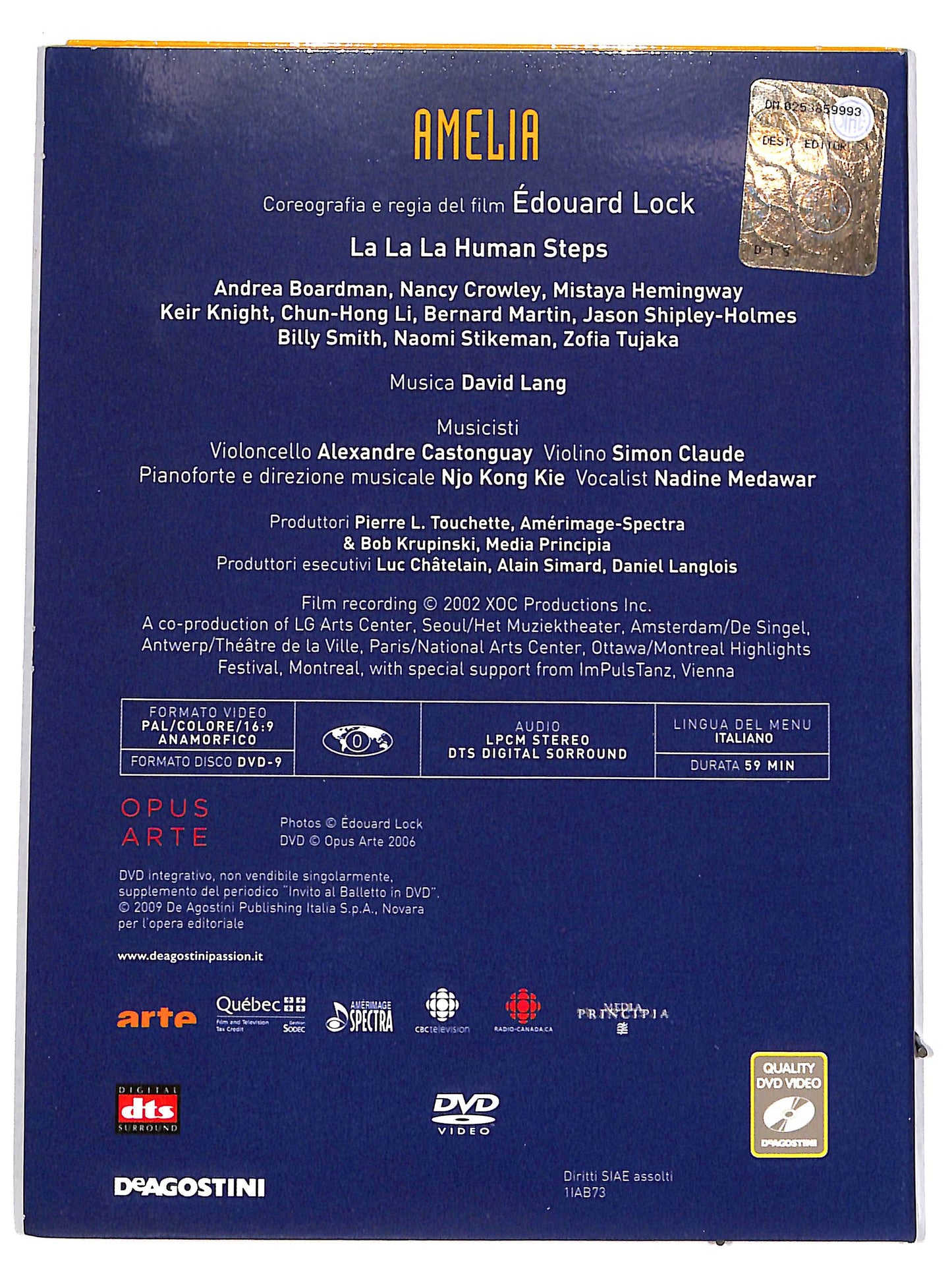 EBOND Invito al Balletto in vol 73 Amelia EDITORIALE DVD DB729947