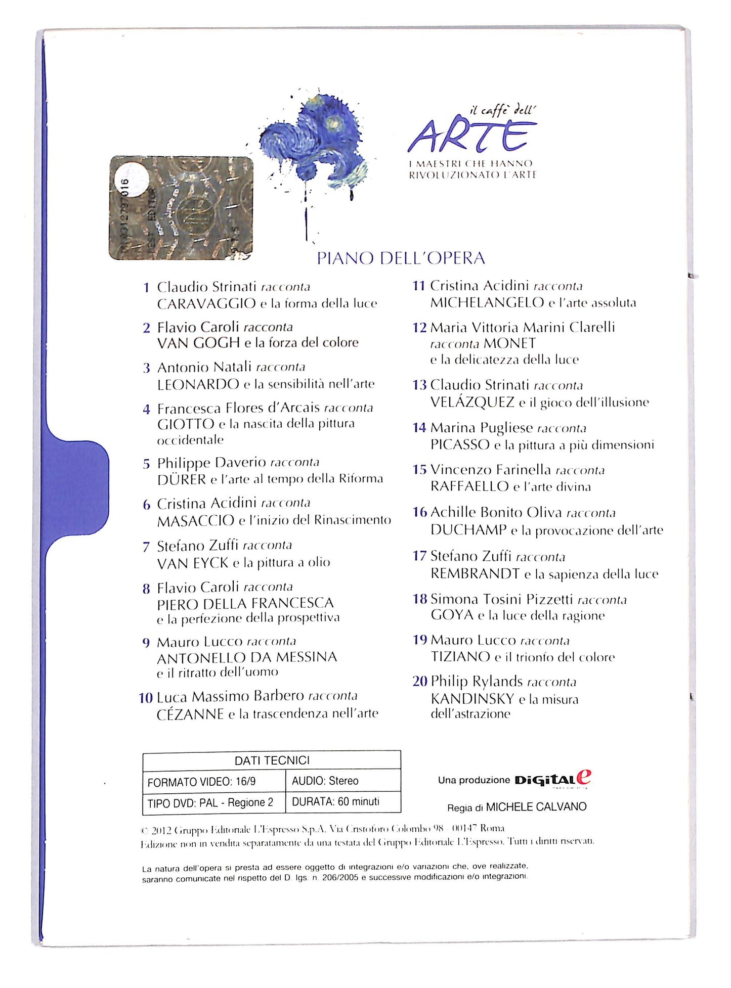 EBOND Il Caffe dell'arte - Flavio Caroli racconta Van Gogh DVD DB729967