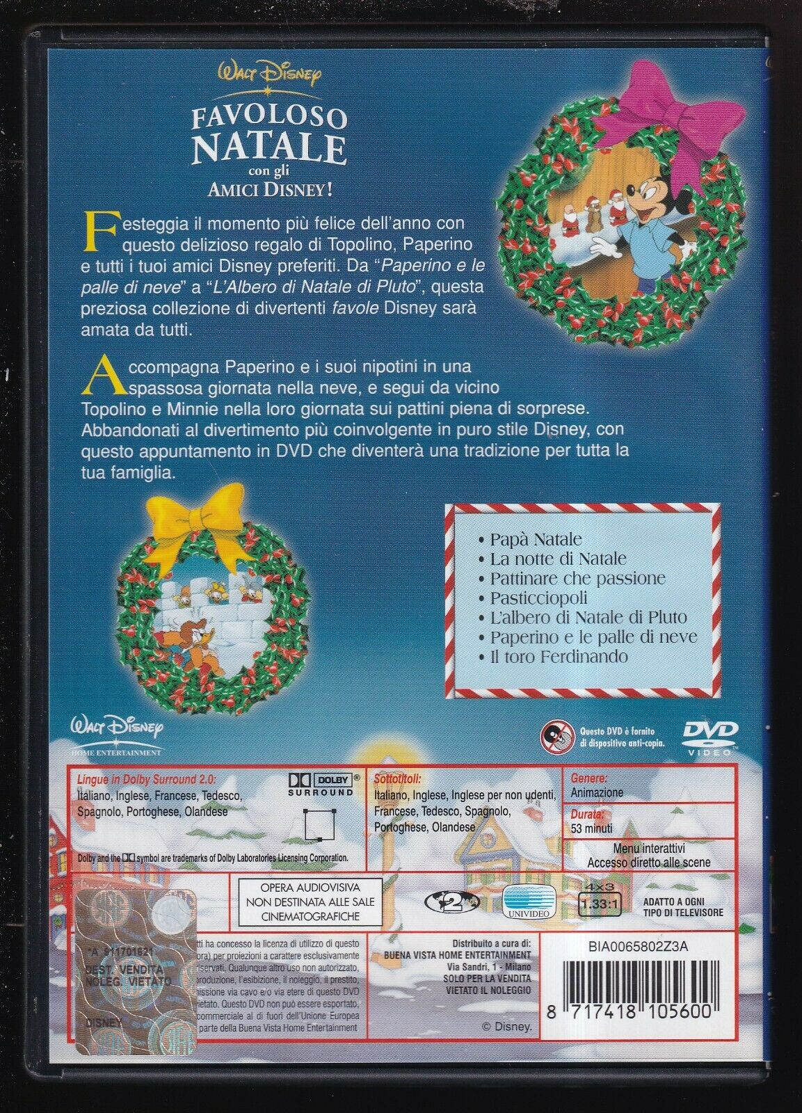 EBOND Favoloso Natale Con Gli Amici Disney DVD DB730129