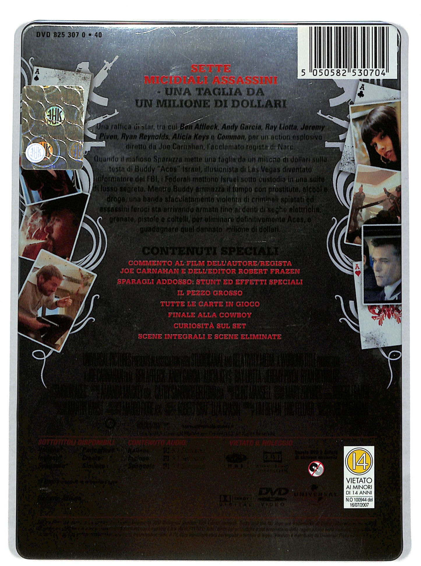 EBOND Smokin' Aces STEELBOOK DVD DB731609
