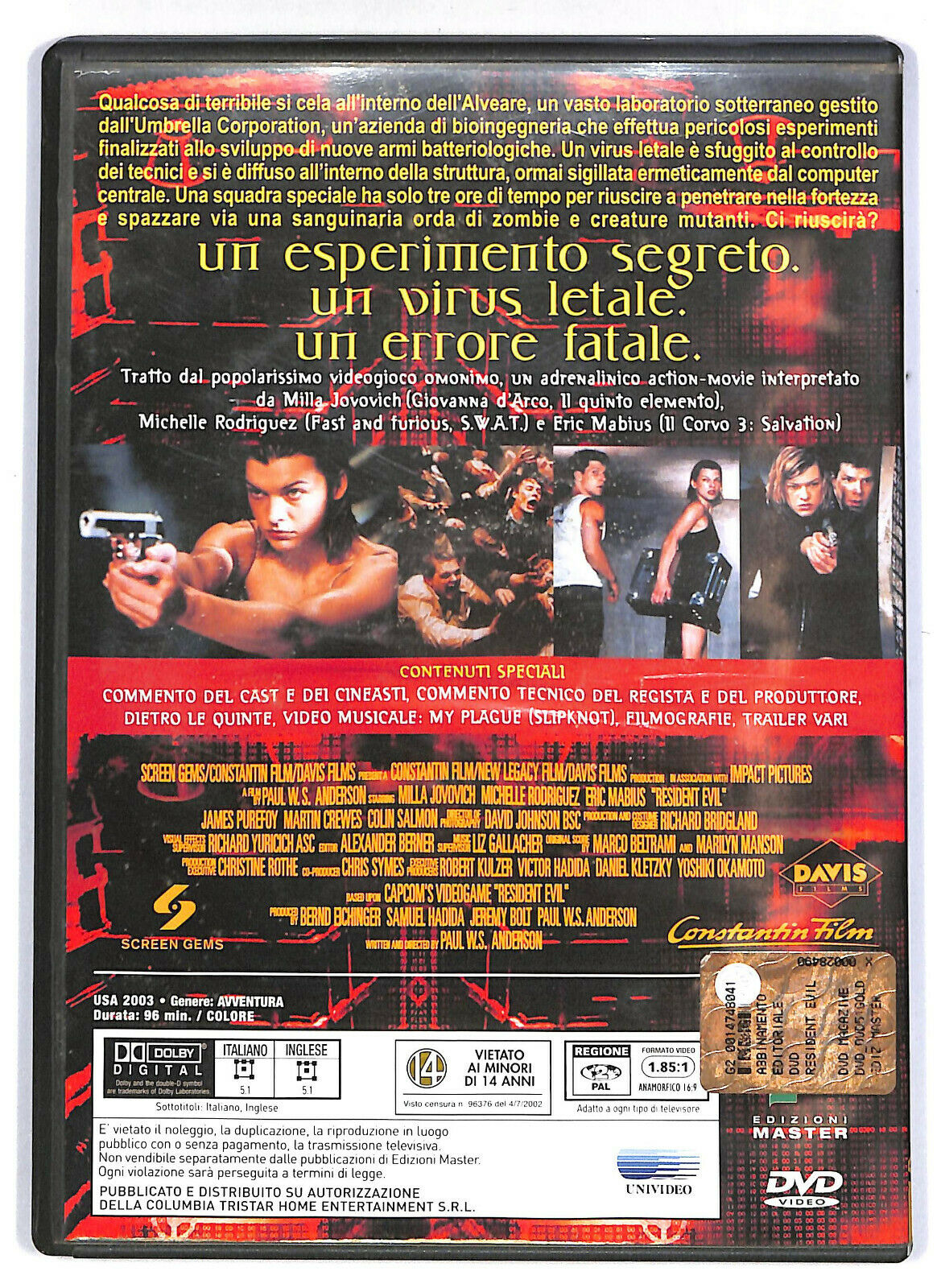 EBOND Resident Evil Editoriale DVD DB731642