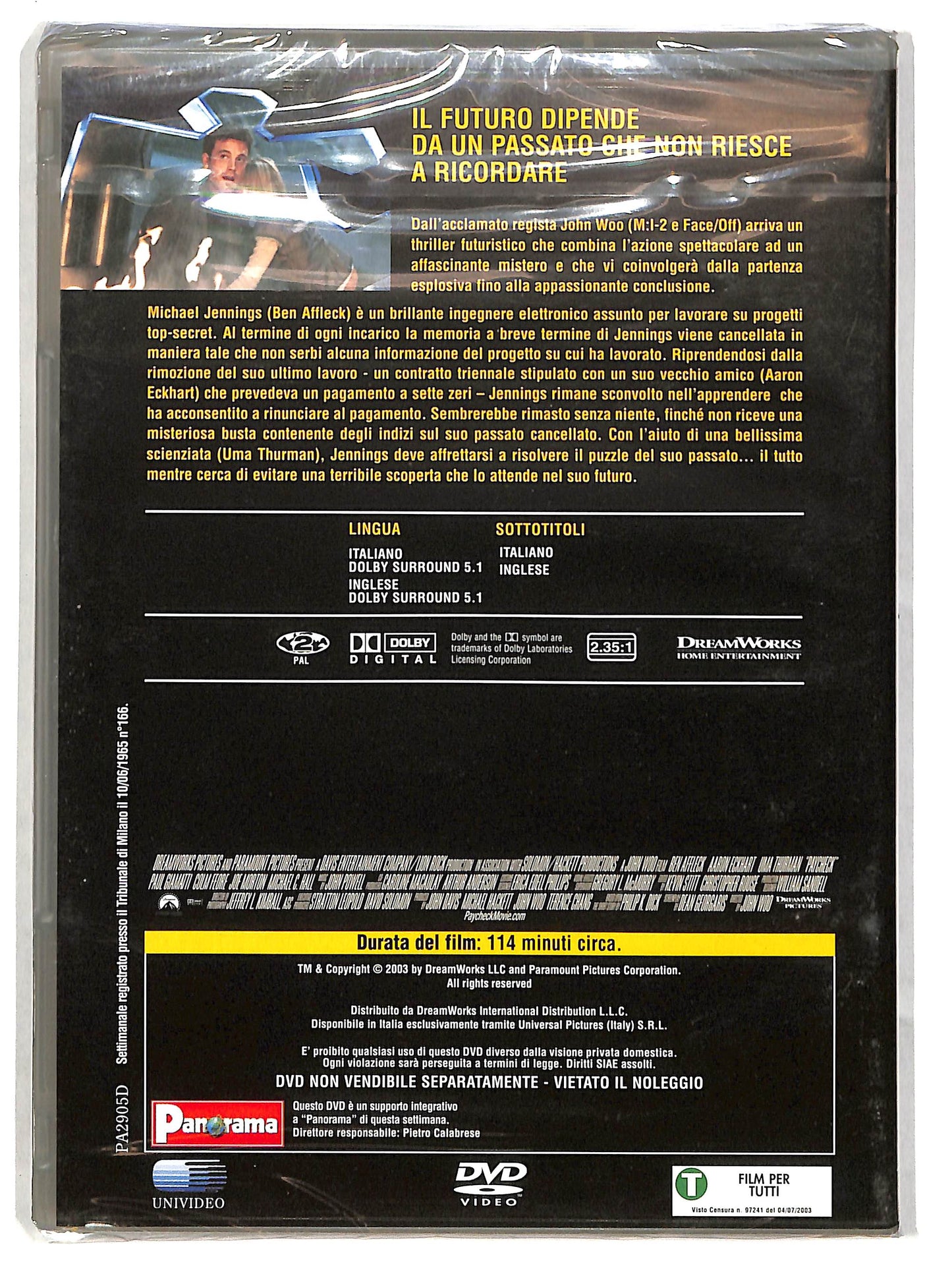 EBOND Paycheck EDITORIALE DVD DB731649