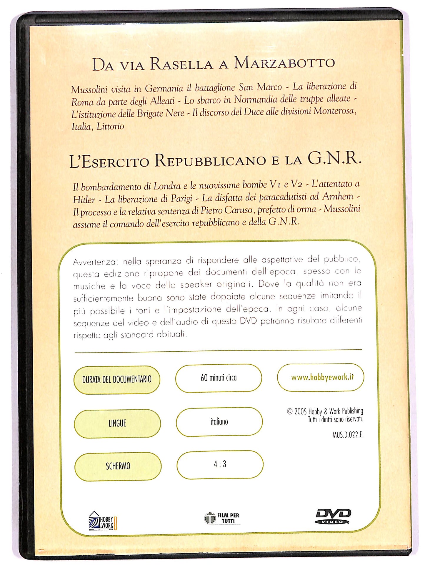 EBOND Mussolini e il fascismo Da via Rasella a Marzabotto EDITORIALE DVD DB732964