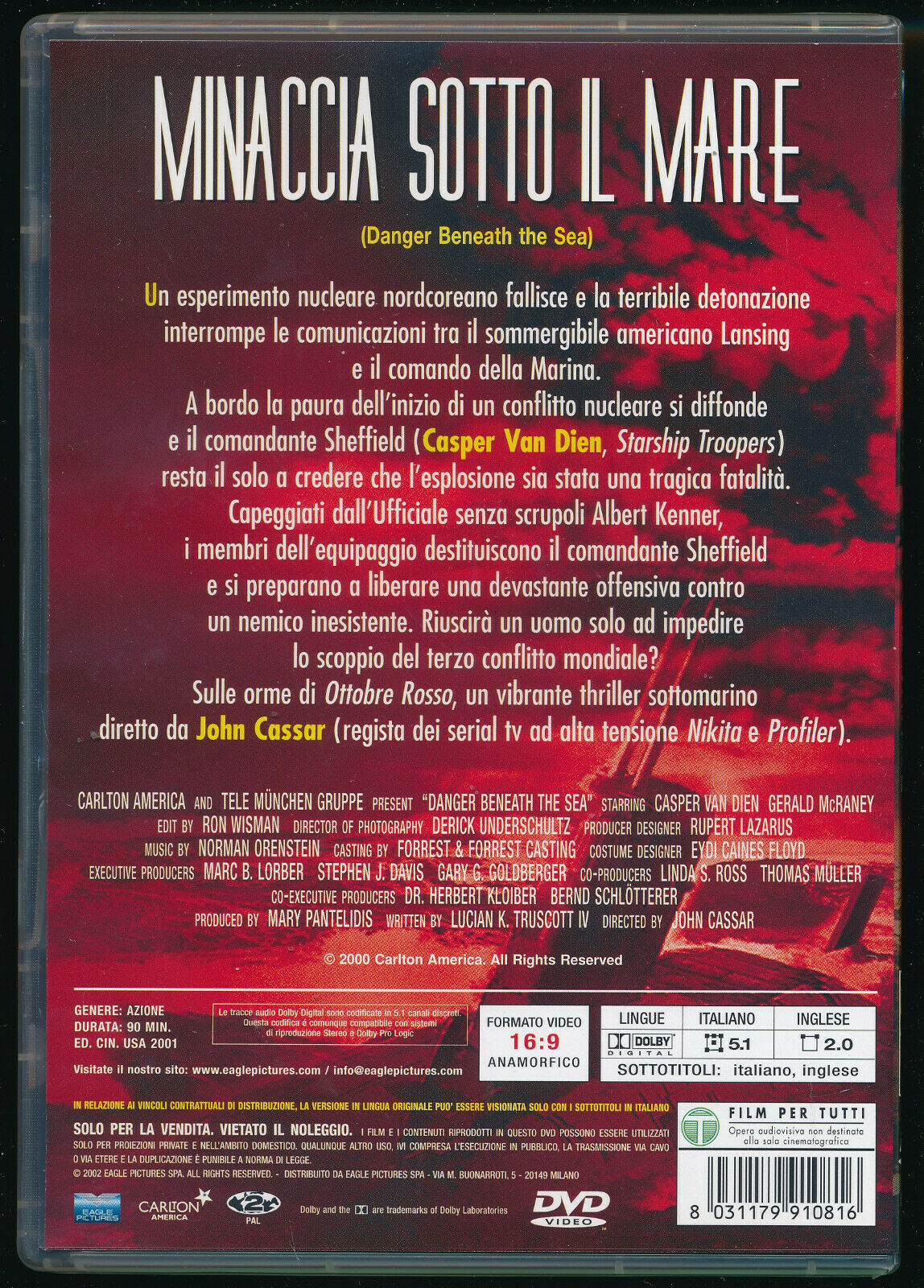 EBOND Minaccia Sotto Il Mare SLIMCASE DVD DB733717