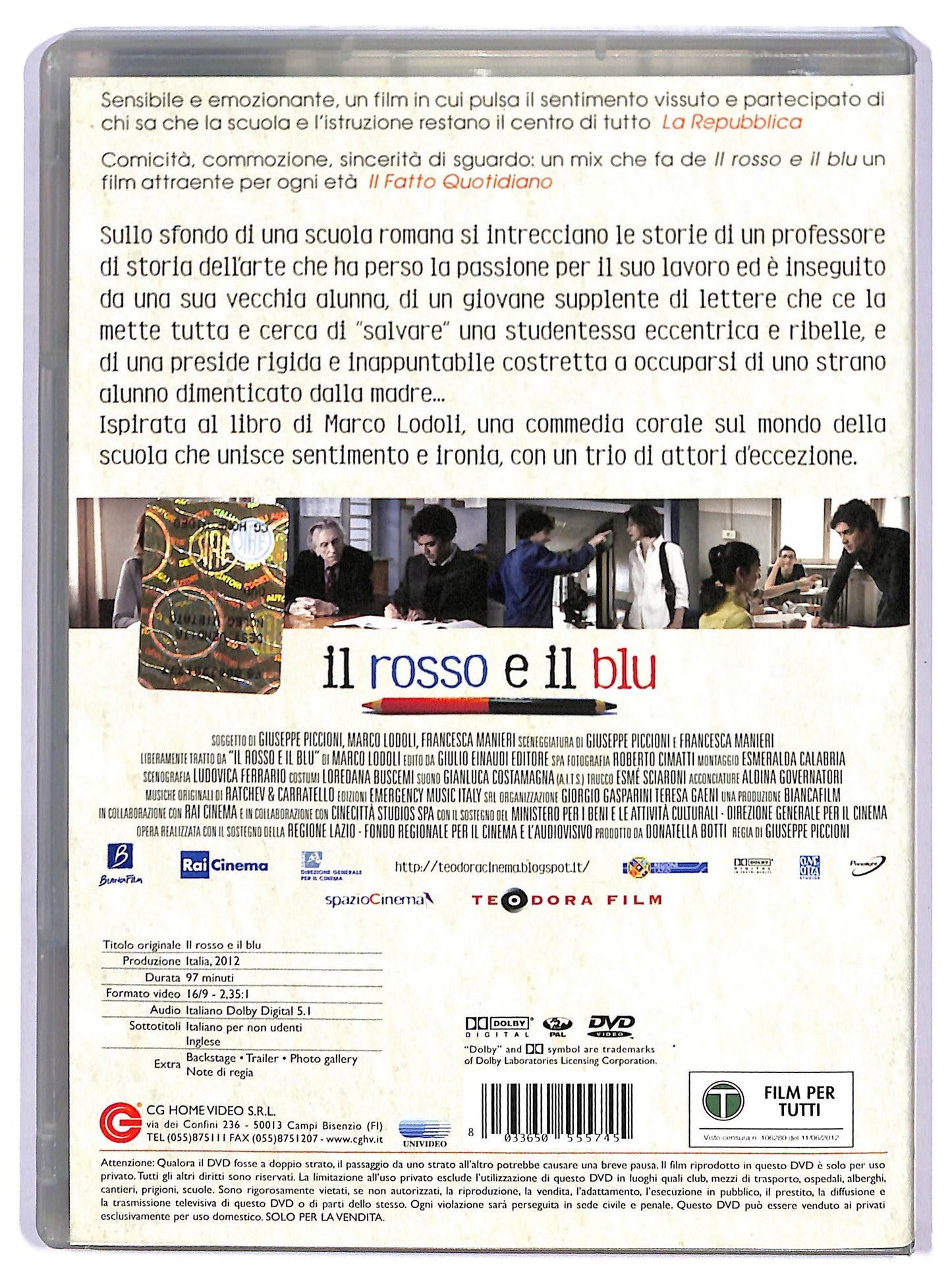 EBOND Il rosso e il blu NOLEGGIO DVD DB733744