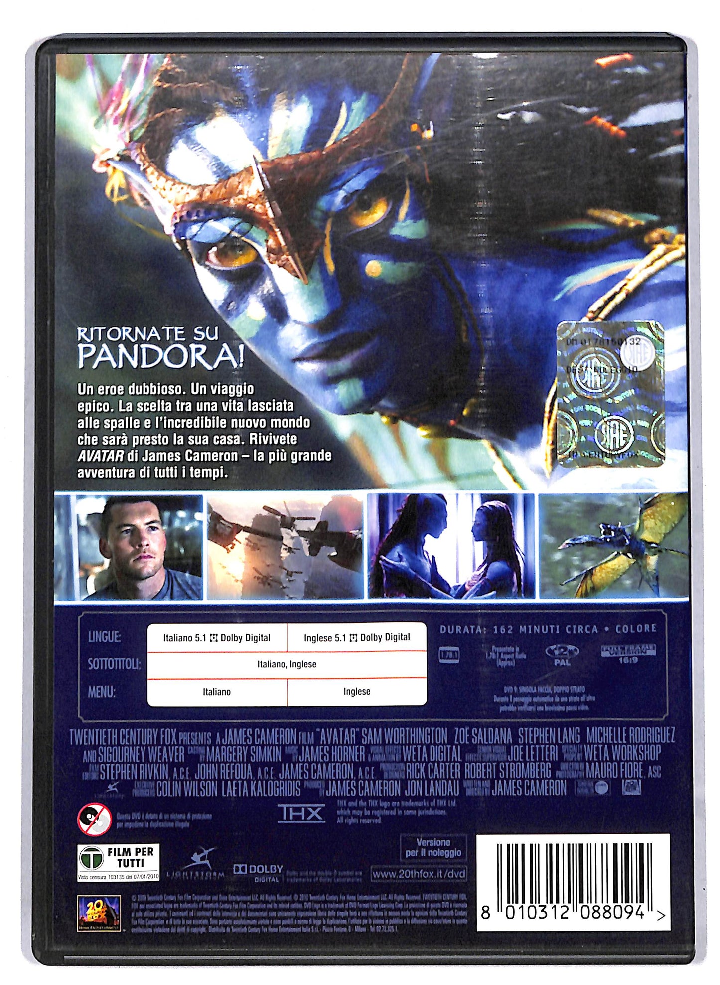 EBOND Avatar NOLEGGIO DVD DB733912