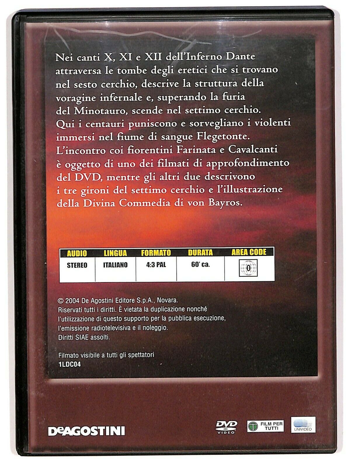 EBOND La Divina Commedia Vol.4 Inferno. Canto X - Xi - Xii DVD DB734340