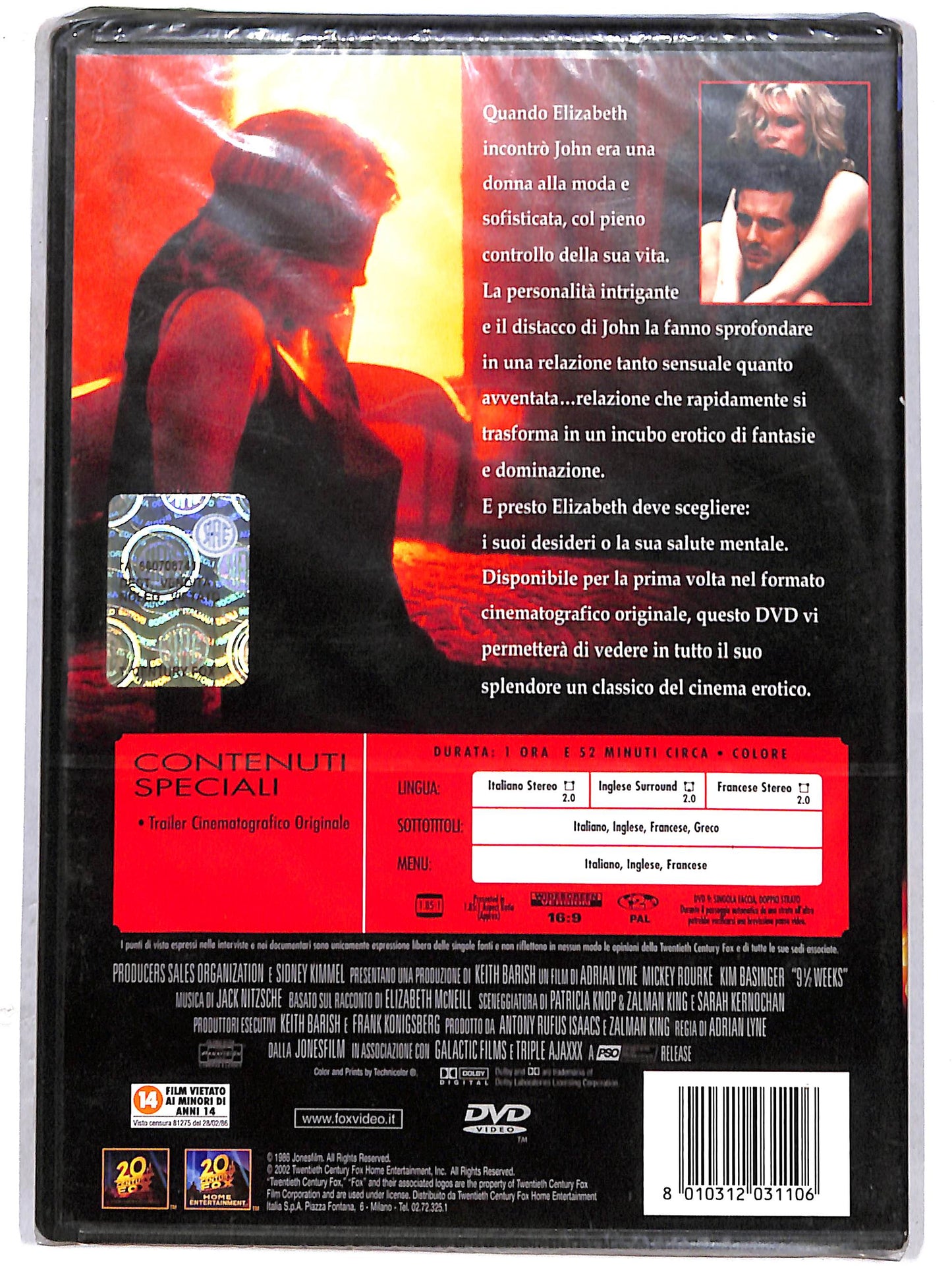 EBOND 9 settimane e 1/2 NOLEGGIO DVD DB734623