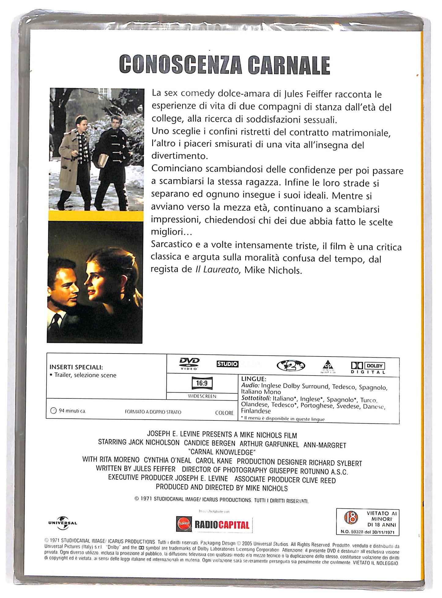 EBOND Conoscenza carnale EDITORIALE DVD DB734634
