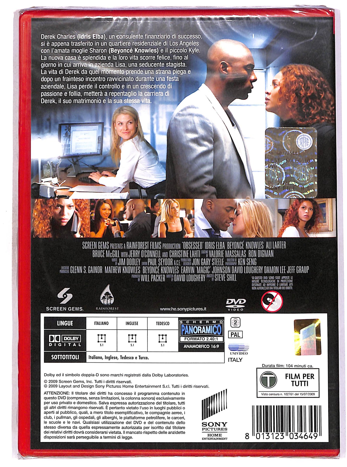 EBOND Obsessed NOLEGGIO DVD DB735620