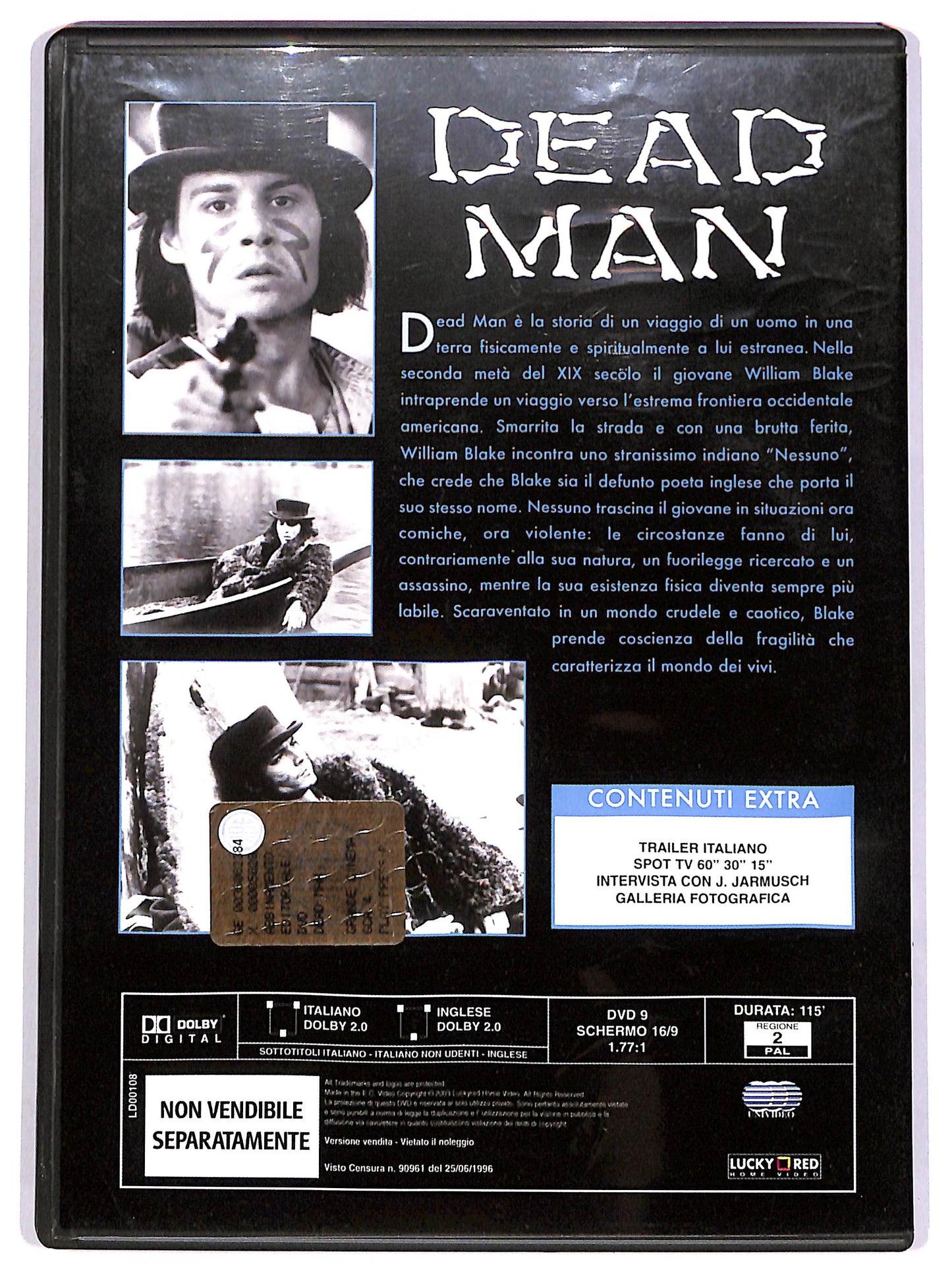 EBOND Dead Man Jim Jarmusch EDITORIALE DVD DB735625