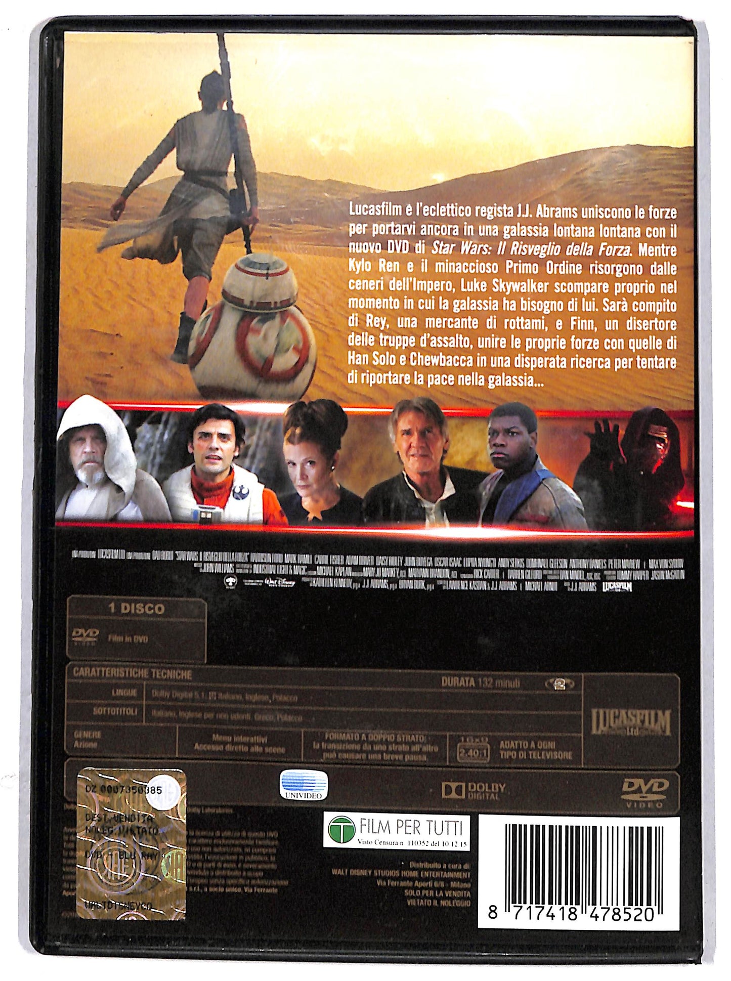 EBOND star wars il risveglio della forza DVD DB735666