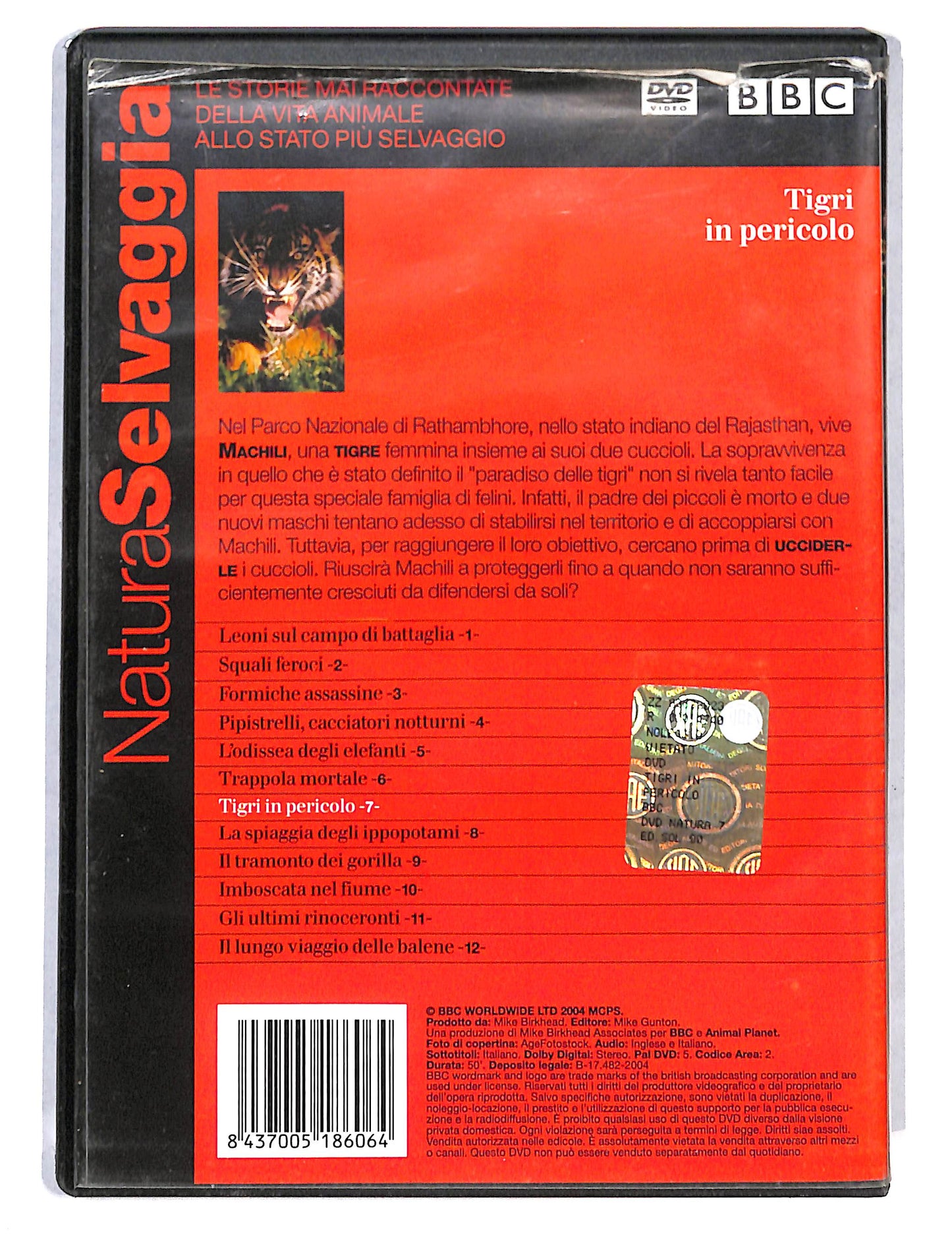 EBOND Natura Selvaggia vol.7 Tigri in pericolo EDITORIALE DVD DB735842