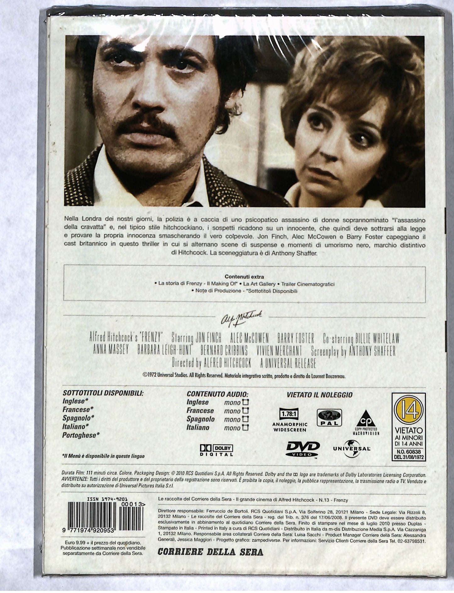 EBOND IlGrande Cinema di Alfred Hitchcock - Frenzy EDITORIALE DVD DB735845