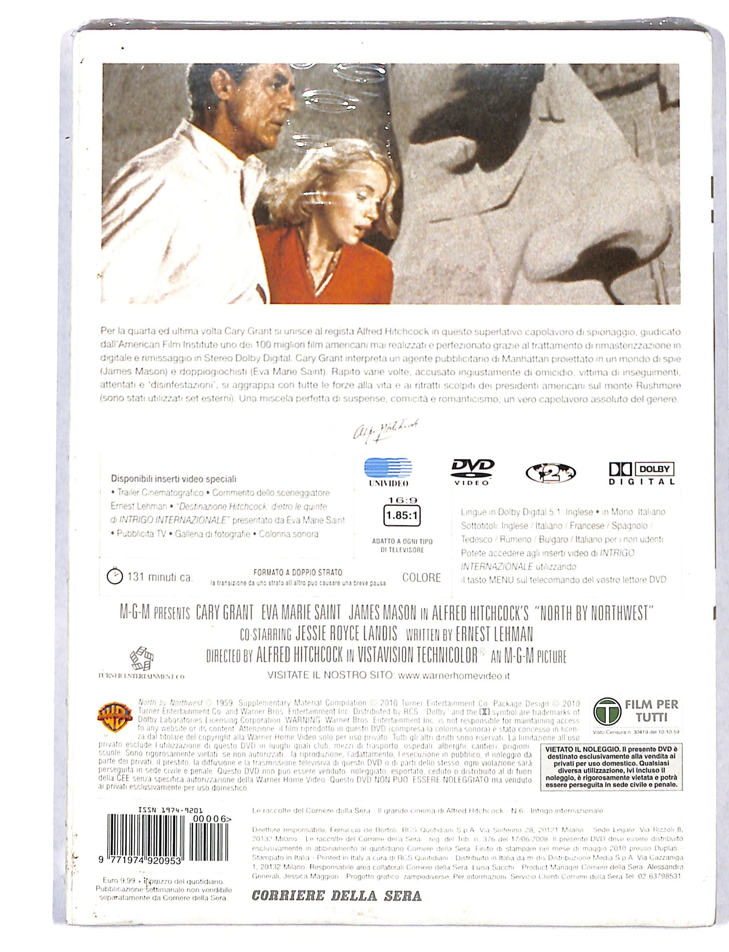 EBOND Hitchcock - Intrigo Internazionale vol.6 EDITORIALE DVD DB735856