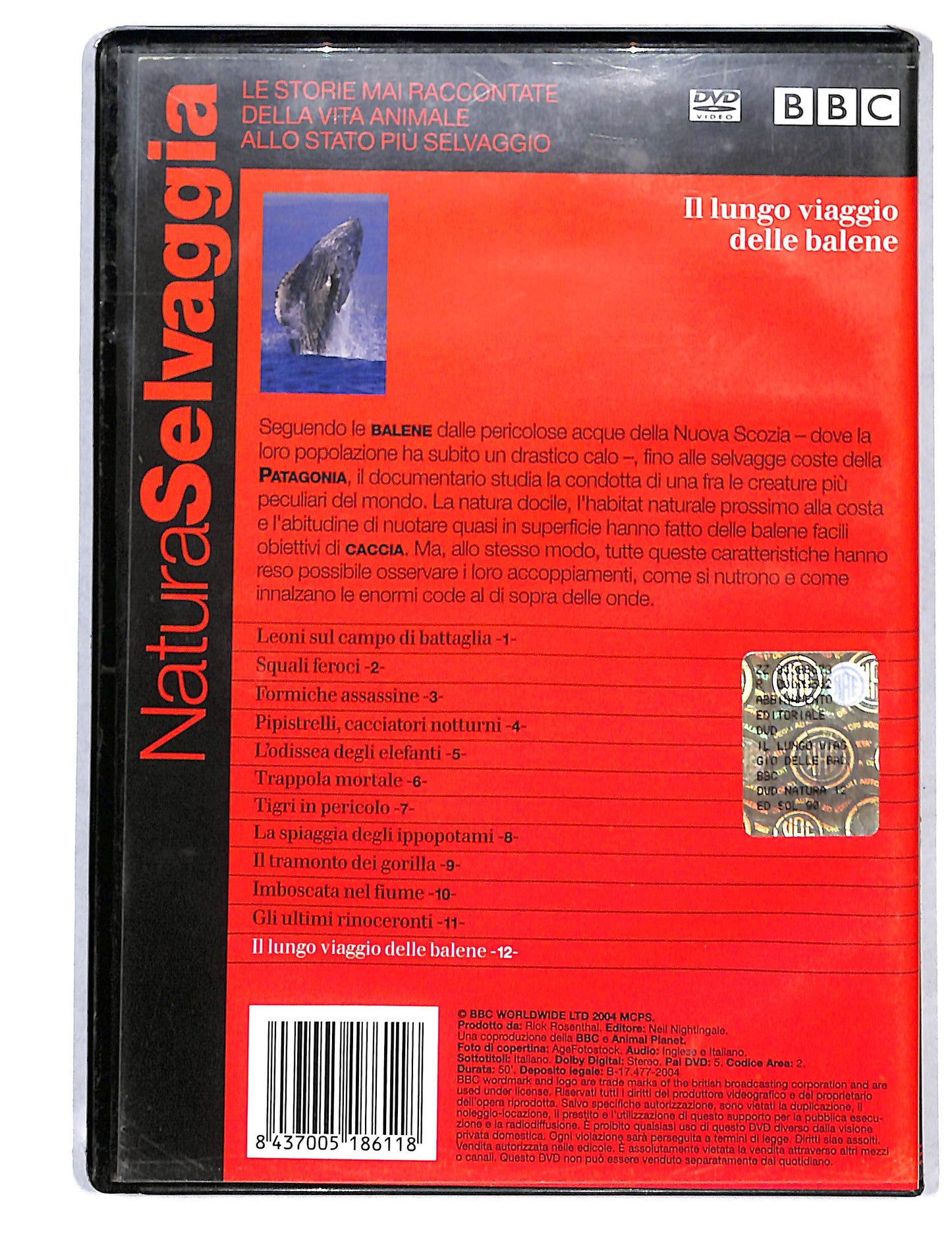 EBOND Natura Selvaggia vol.12 Il lungo viaggio delle balene DVD DB736111