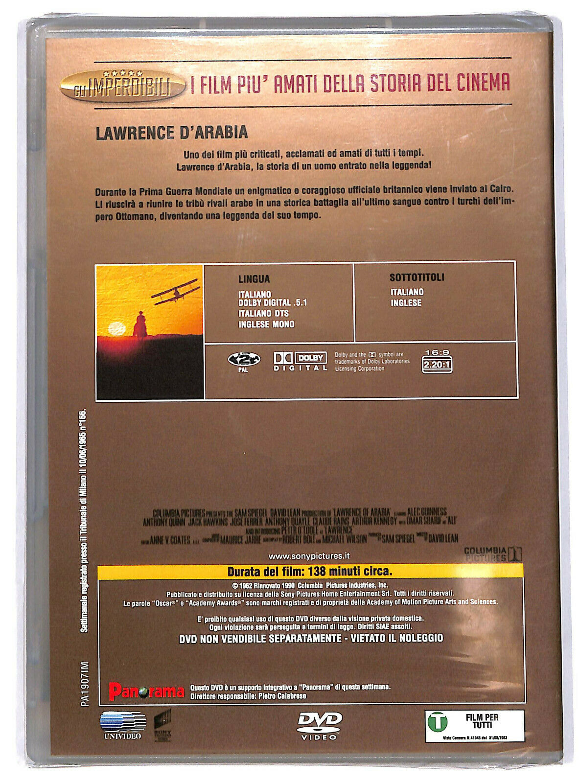 EBOND Lawrence D'arabia Editoriale DVD DB736321