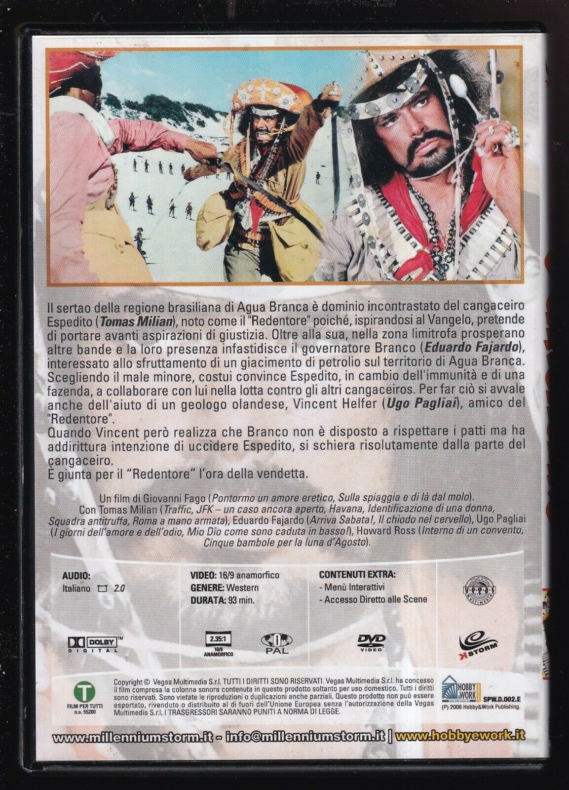 EBOND O' Cangaceiro Con Tomas Milian Editoriale DVD DB736346