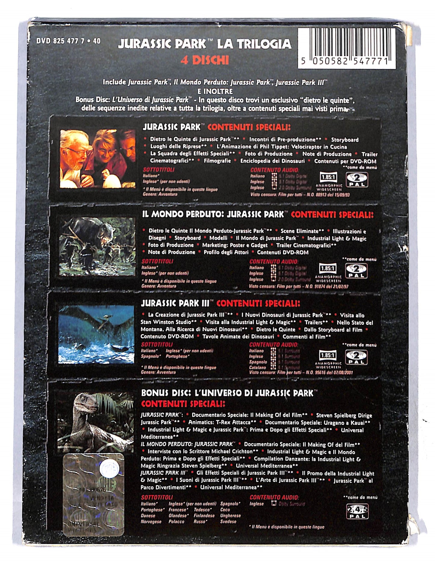 EBOND Jurassic Park La Trilogia DVD DB736639