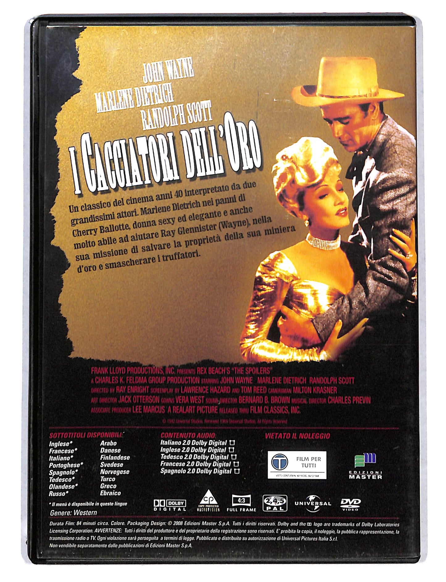 EBOND I cacciatori dell'oro EDITORIALE DVD DB737117