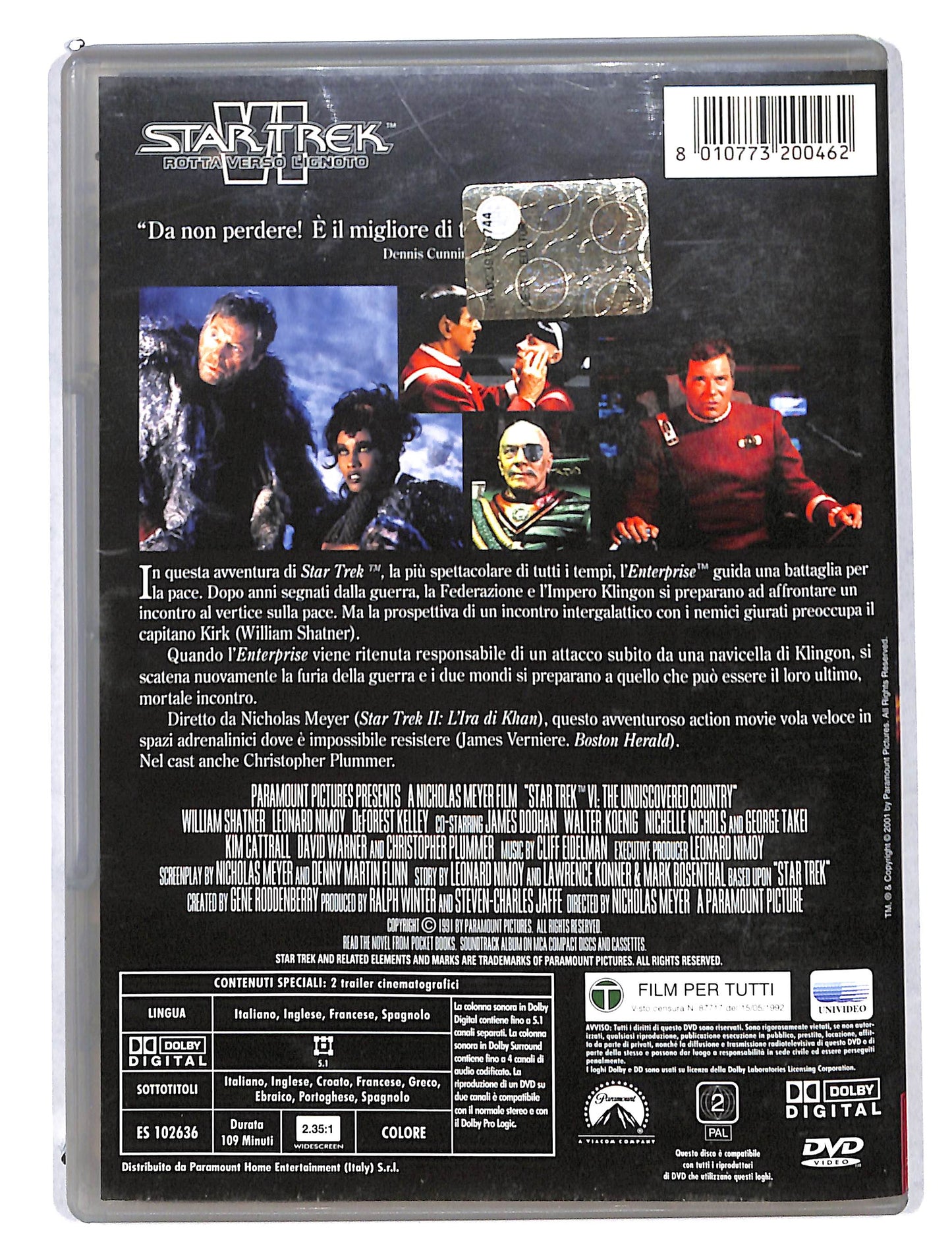 EBOND Star Trek IV Rotta verso l'ignoto DVD DB737146
