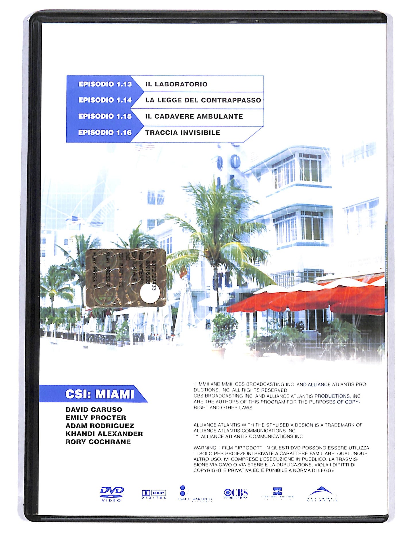 EBOND CSI Miami prima Stagione disco 4 episodi 1.13 - 1.16 DVD DB737307