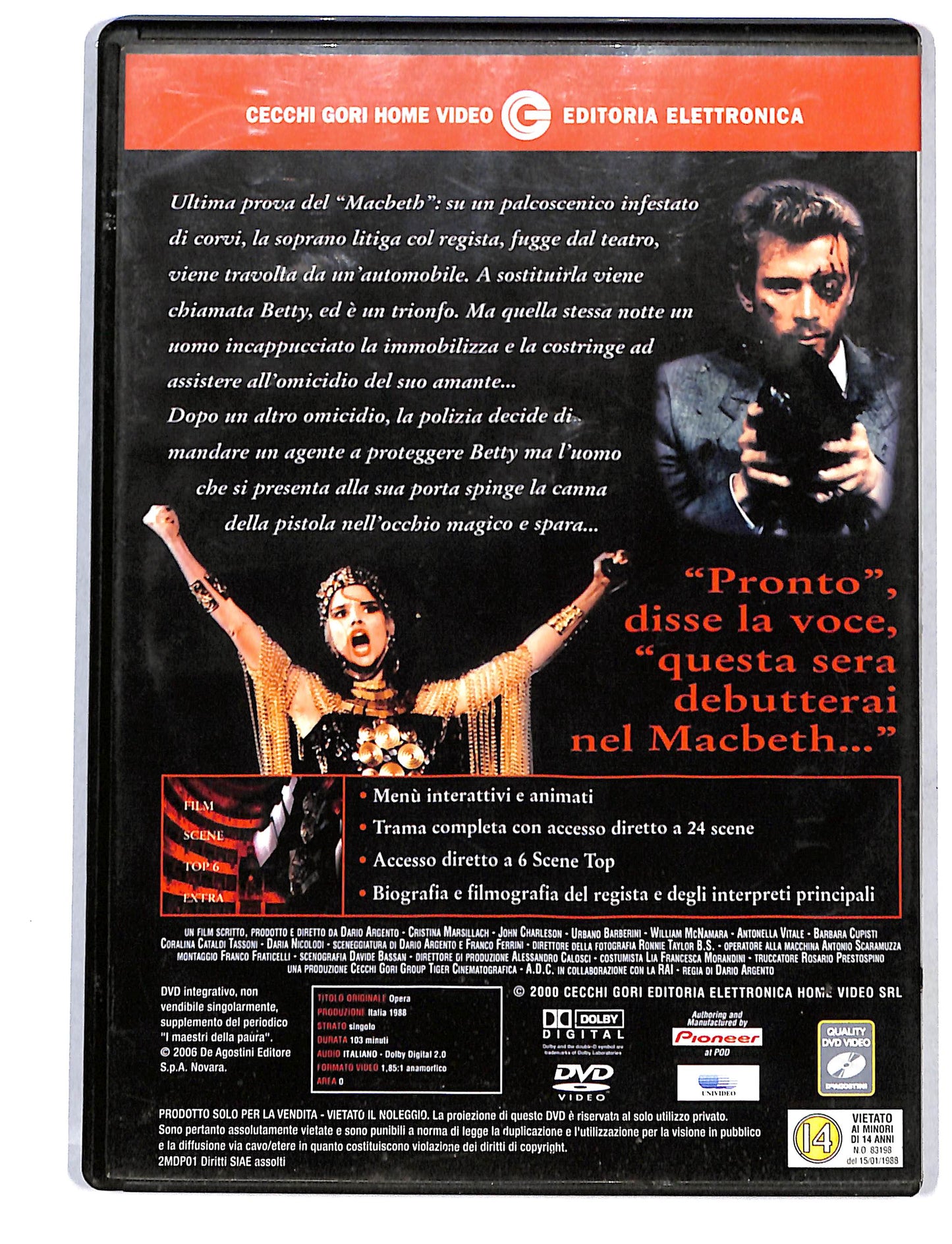 EBOND Dario Argento Opera EDITORIALE DVD DB738336