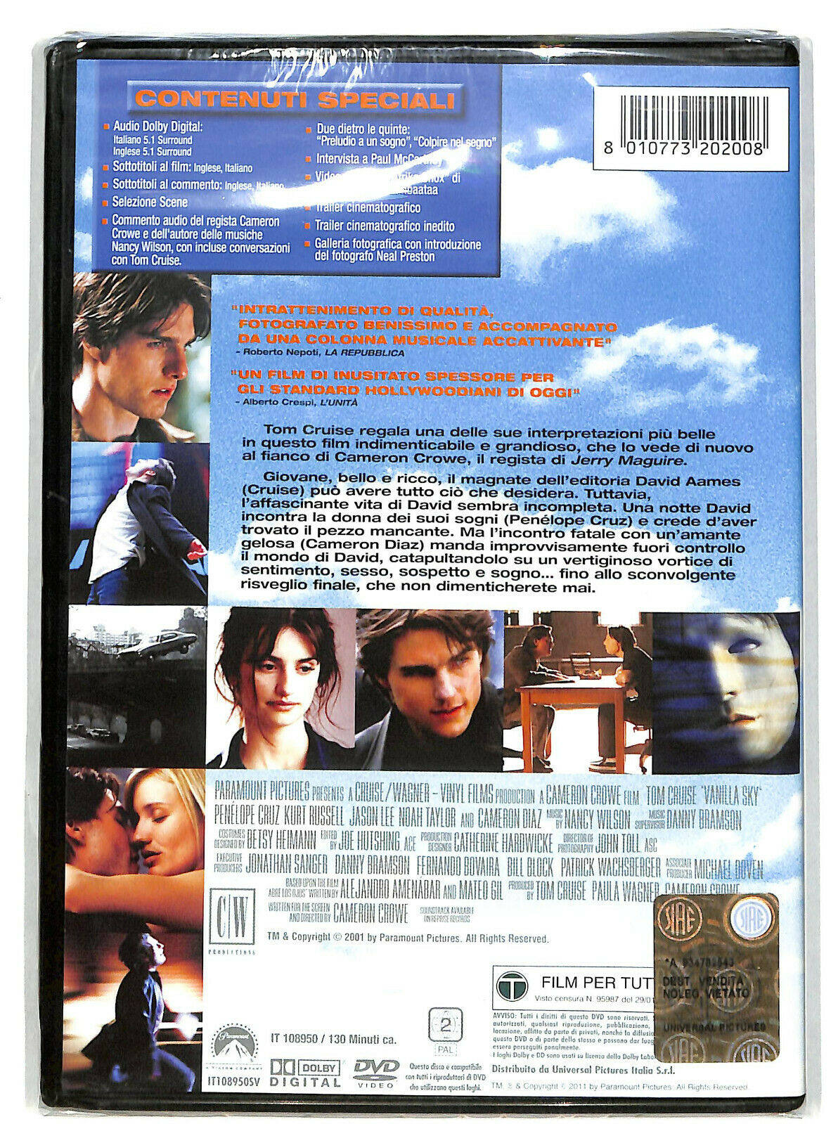 EBOND Vanilla Sky BLURAY NOLEGGIO DVD DB738619