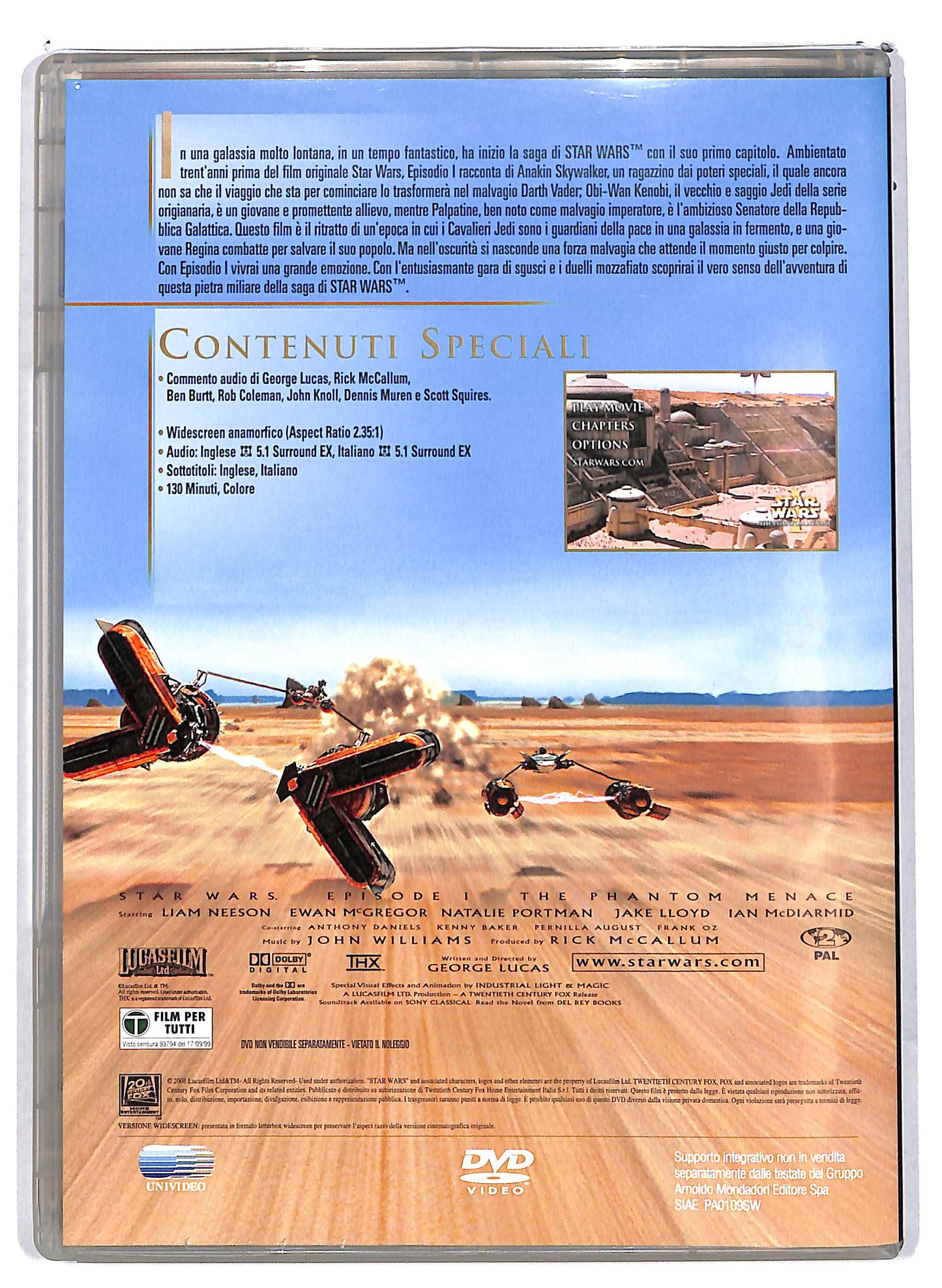 EBOND Star Wars La Minaccia Fantasma EDITORIALE DVD DB738801