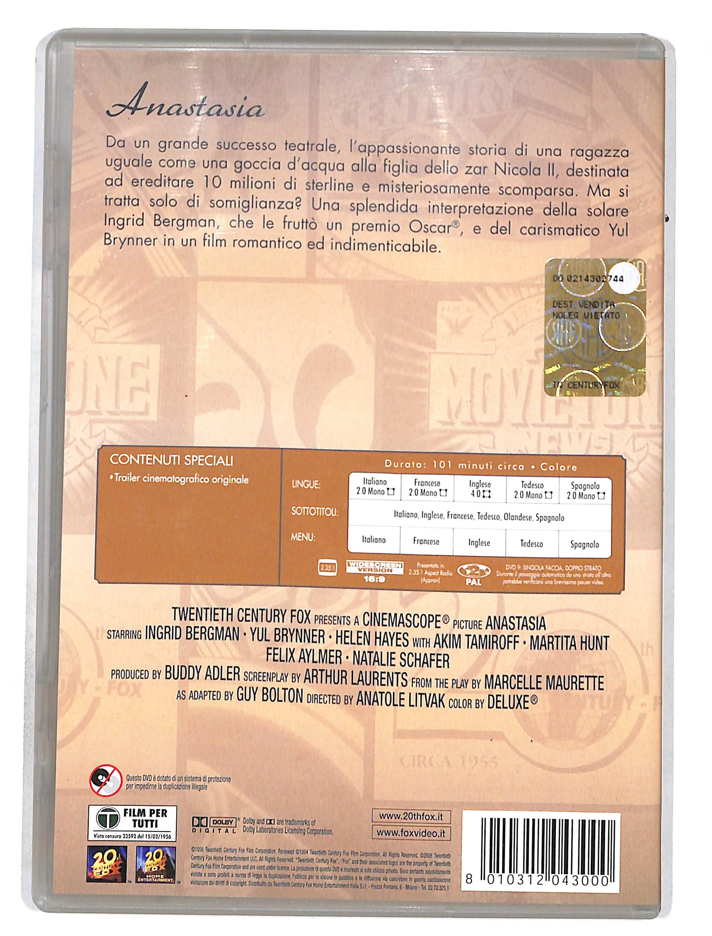 EBOND Anastasia DVD DB738842