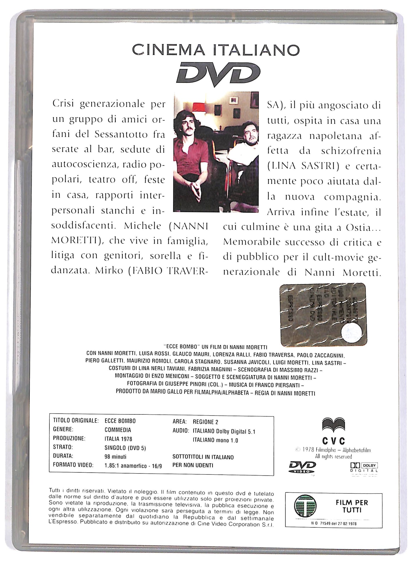EBOND Ecce bombo EDITORIALE DVD DB739156