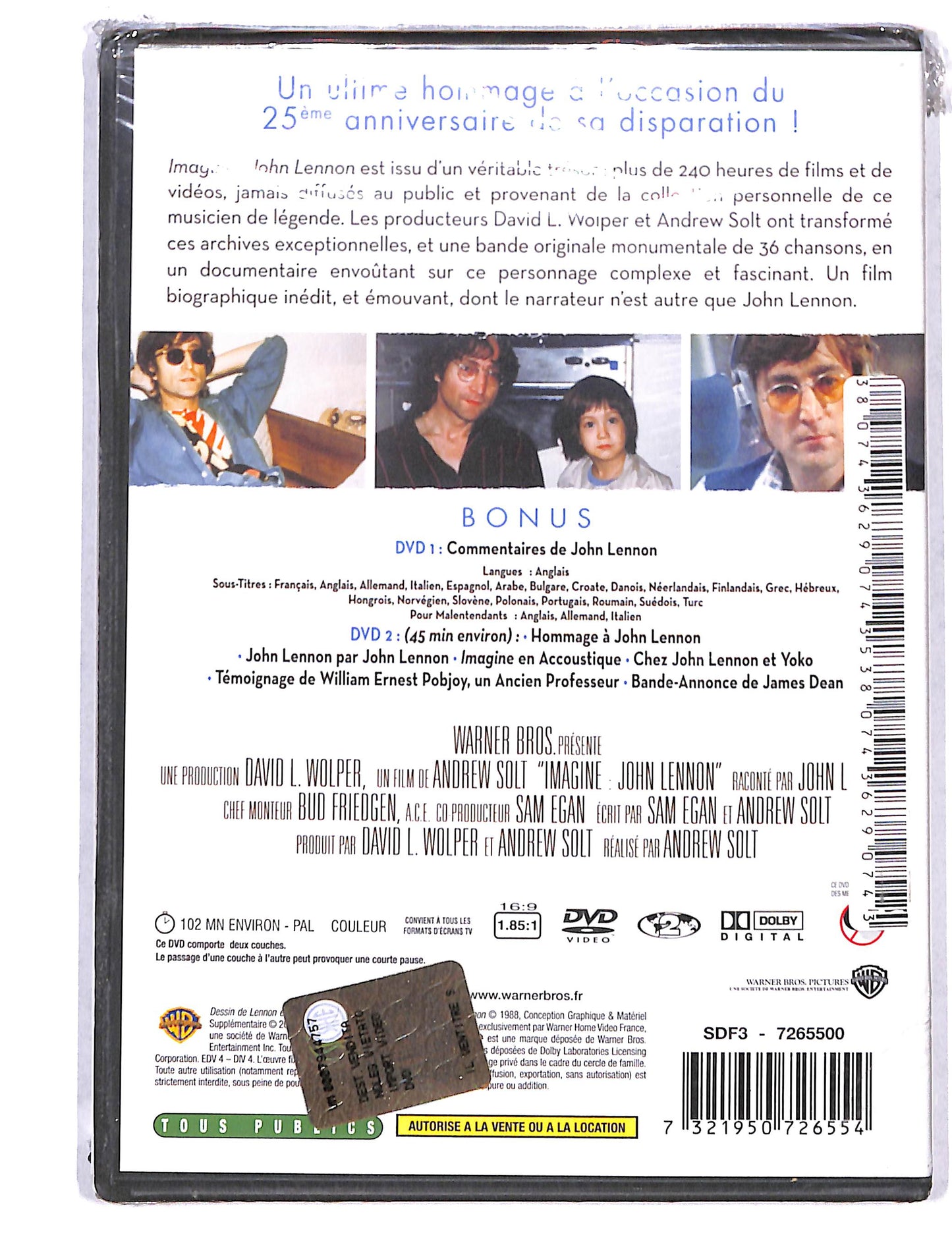 EBOND Imagine : john lennon DVD DB739315