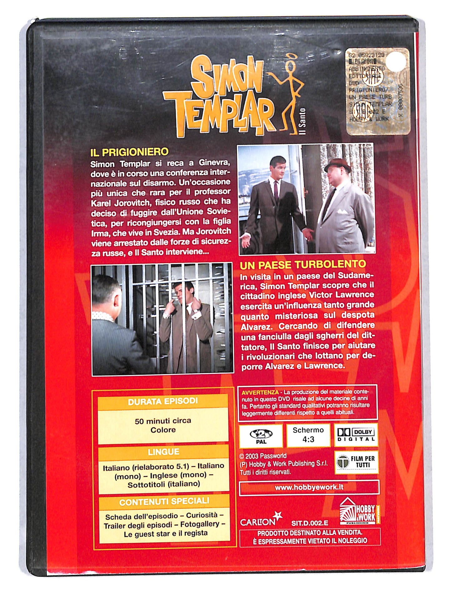 EBOND Simon Templar vol 2 EDITORIALE DVD DB739350