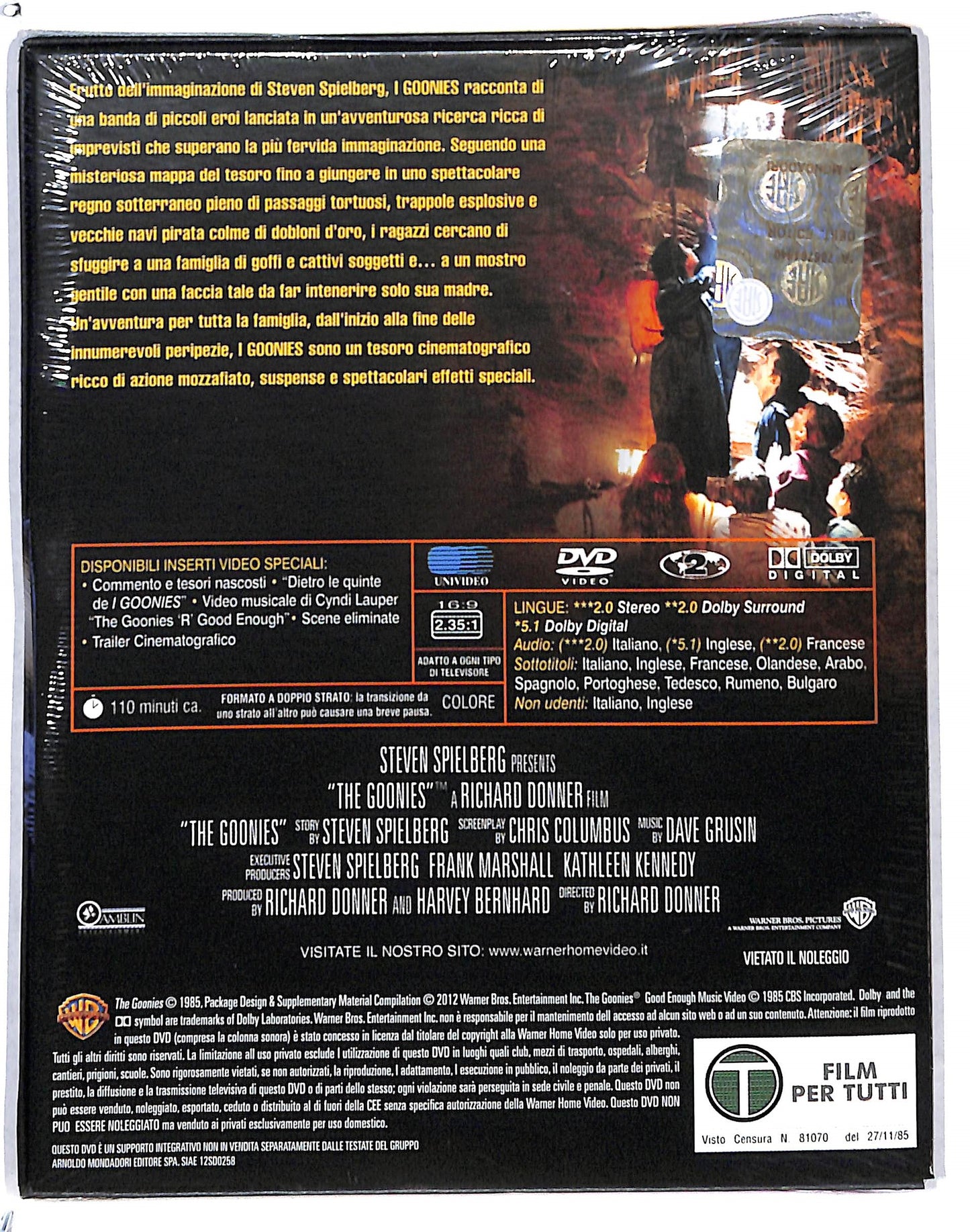 EBOND I Goonies EDITORIALE DVD DB739365