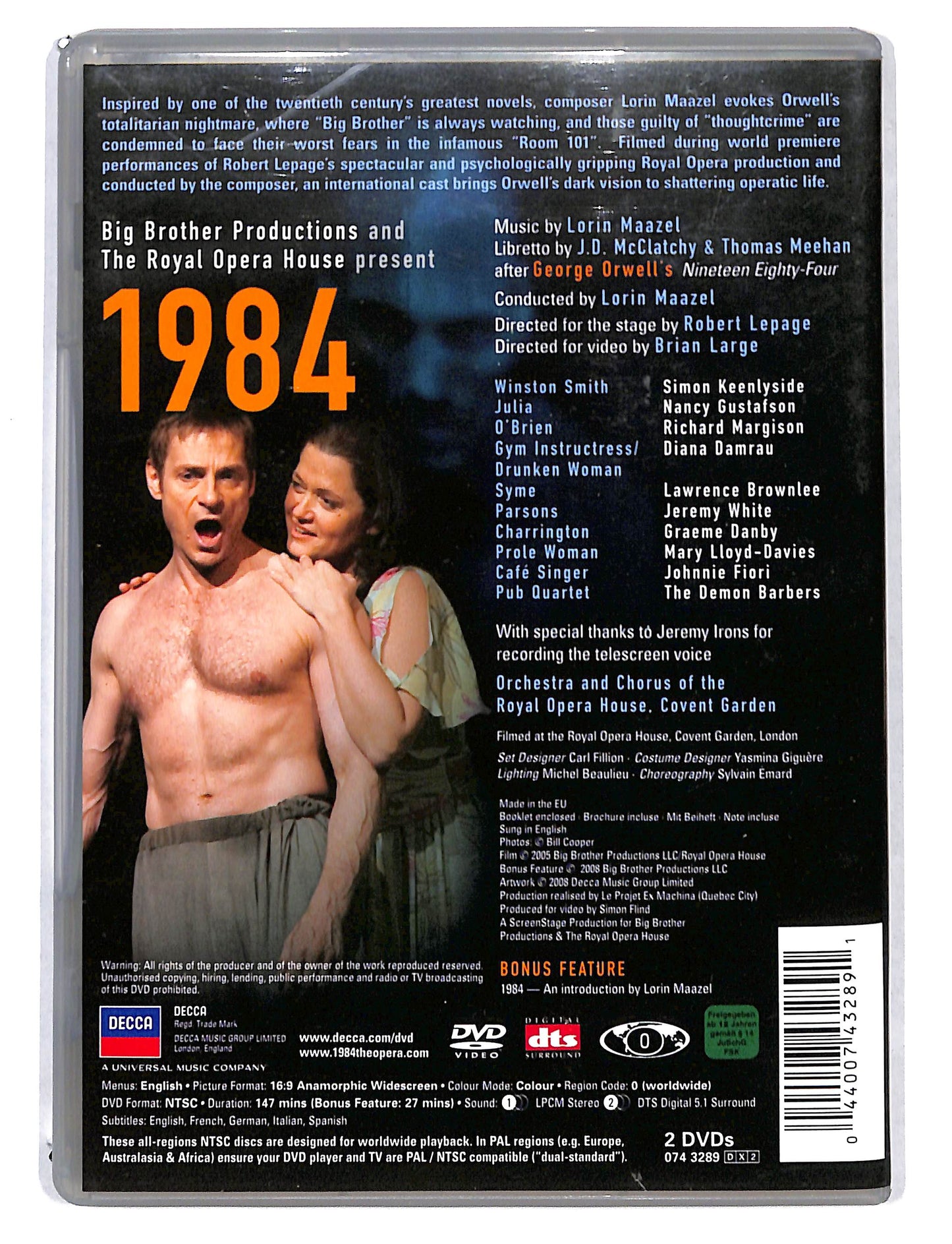 EBOND Maazel 1984 - Keenlyside Gustafson Margison DVD DB740108